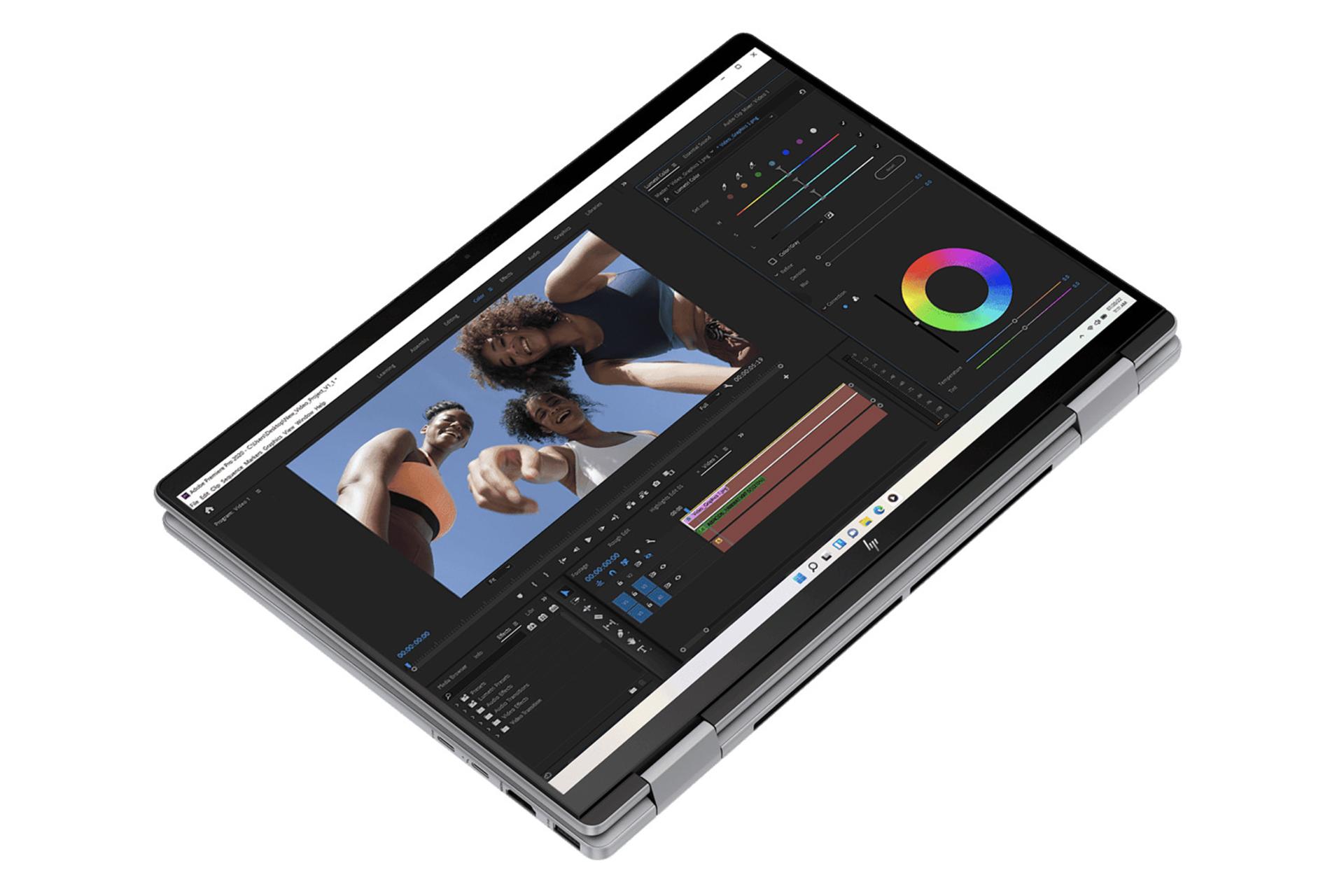 لپ تاپ اچ پی HP Envy x360 14-fc0112TU نمای بالا صفحه نمایش