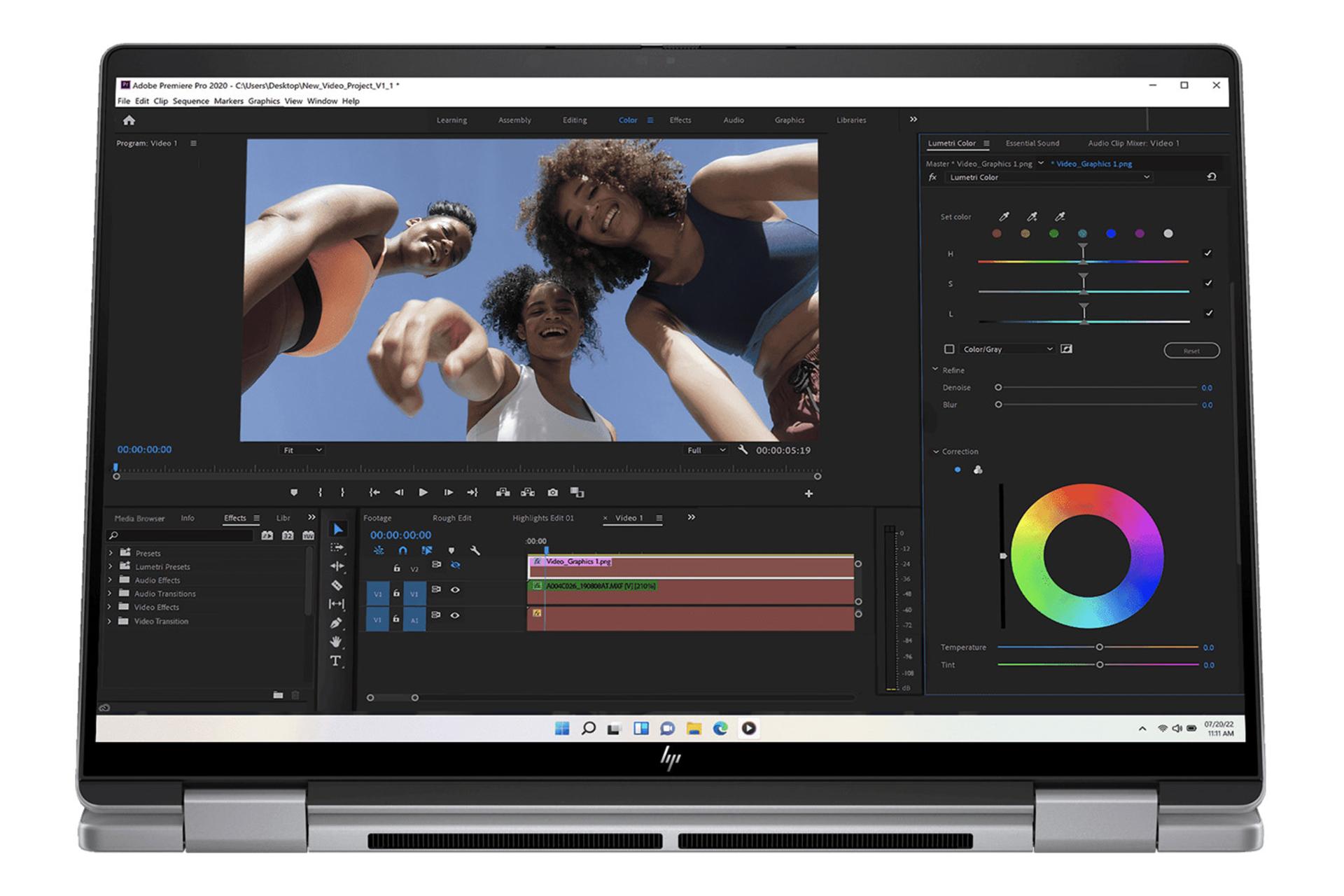 لپ تاپ اچ پی HP Envy x360 14-fc0112TU نمای جلو صفحه نمایش