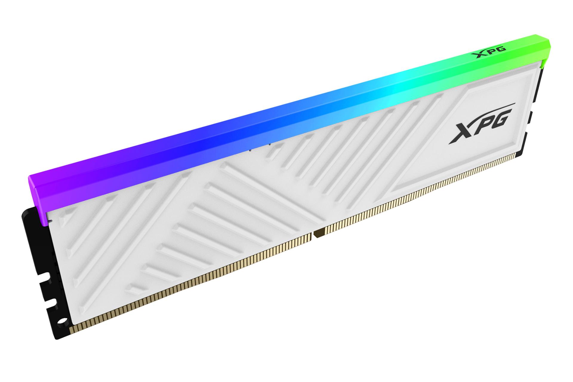 نمای کناری رنگ سفید رم ای دیتا ADATA XPG SPECTRIX D35G 8GB DDR4-3600 CL18