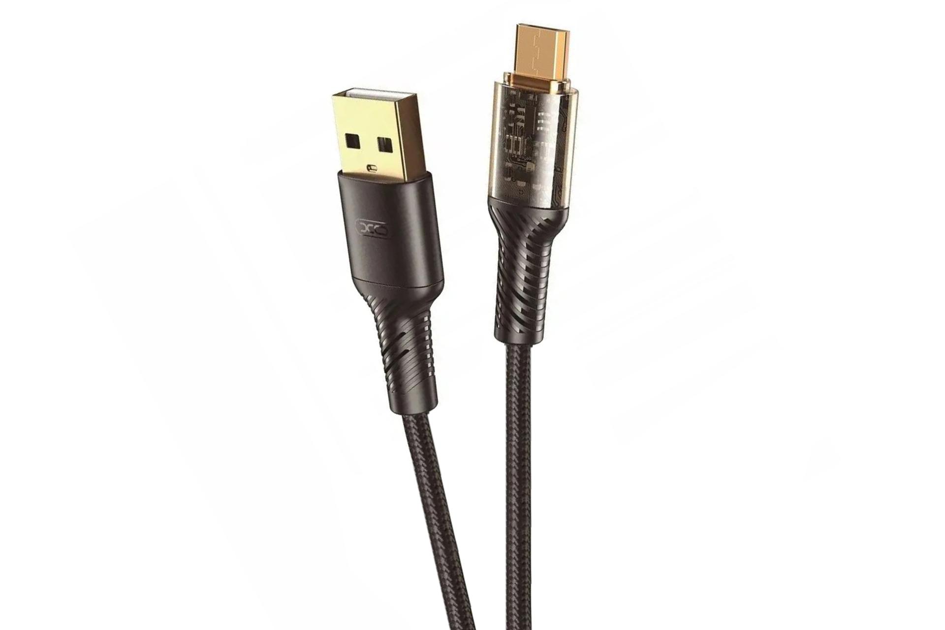 کابل شارژ USB ایکس او Type-A به Type-C مدل NB229 با طول 1 متر رنگ مشکی