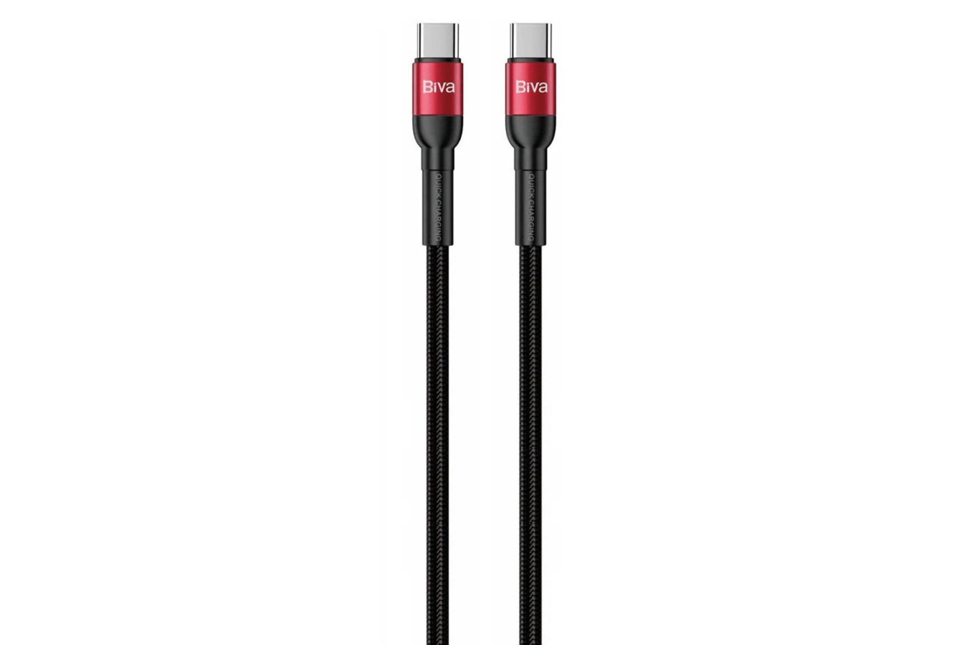 کابل شارژ USB بیوا Type-C به Type-C مدل C-16CC با طول 1.2 متر