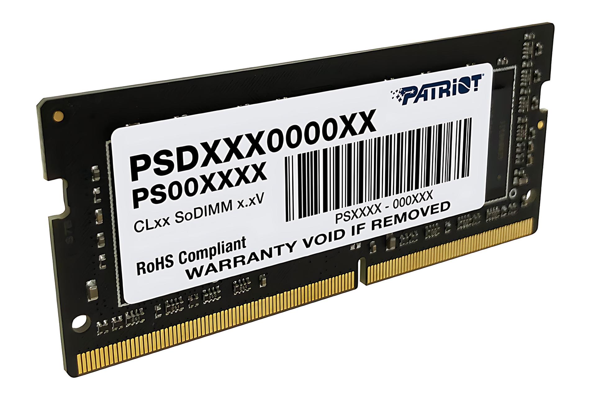 نمای کناری رم پاتریوت Patriot Signature Line SODIMM 8GB DDR4-3200 CL22