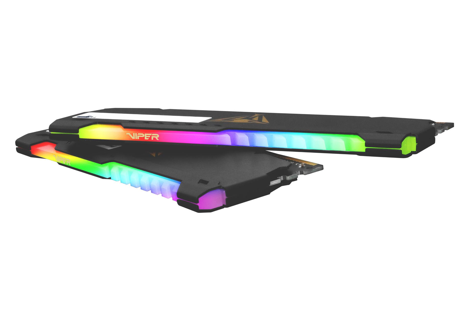 ضخامت رم پاتریوت Patriot Viper STEEL RGB 32GB (2x16) DDR4-3200 CL16