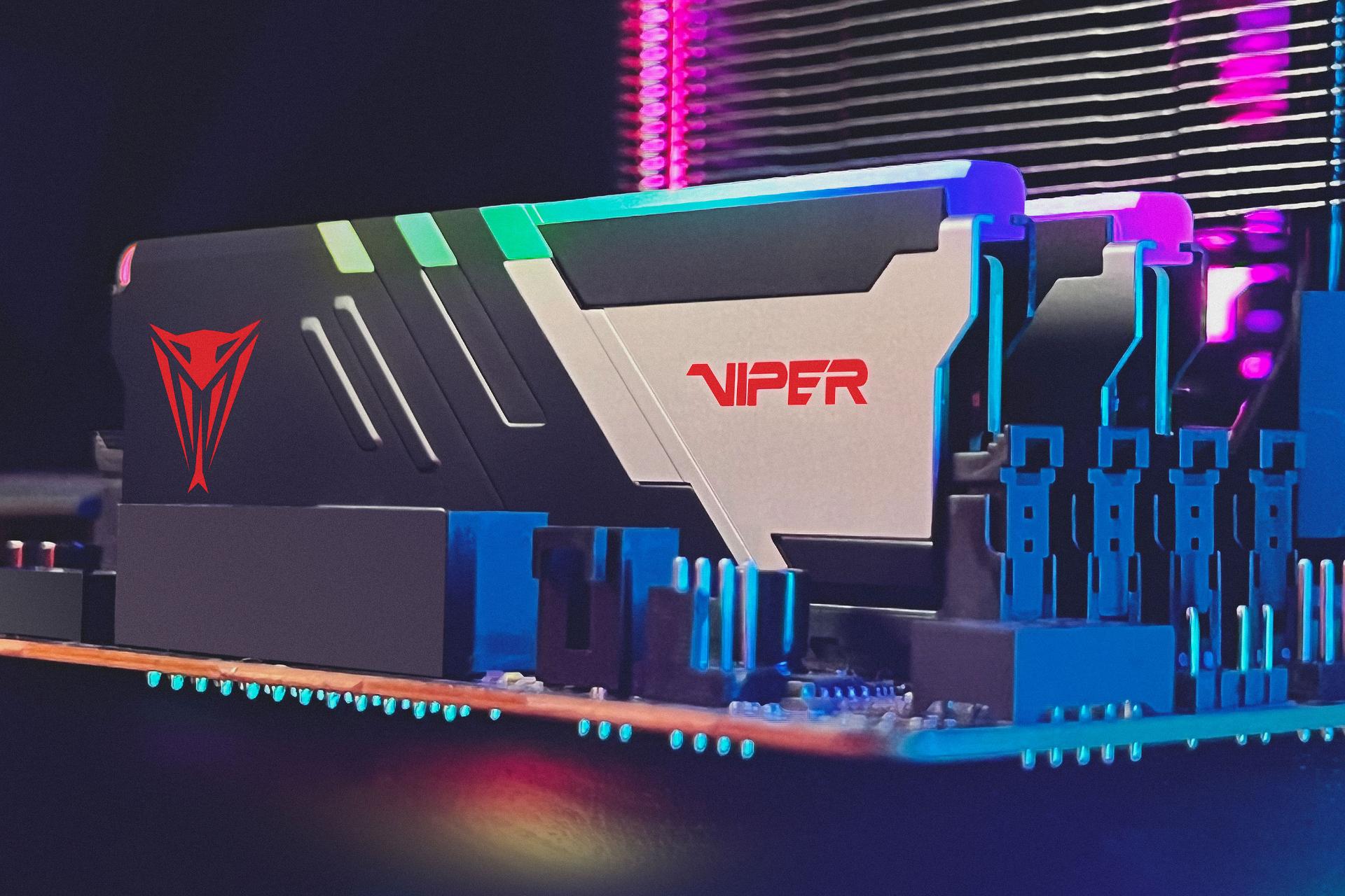 نمای نصب شده رم پاتریوت Patriot Viper Venom RGB 32GB (2x16) DDR5-7400 CL36