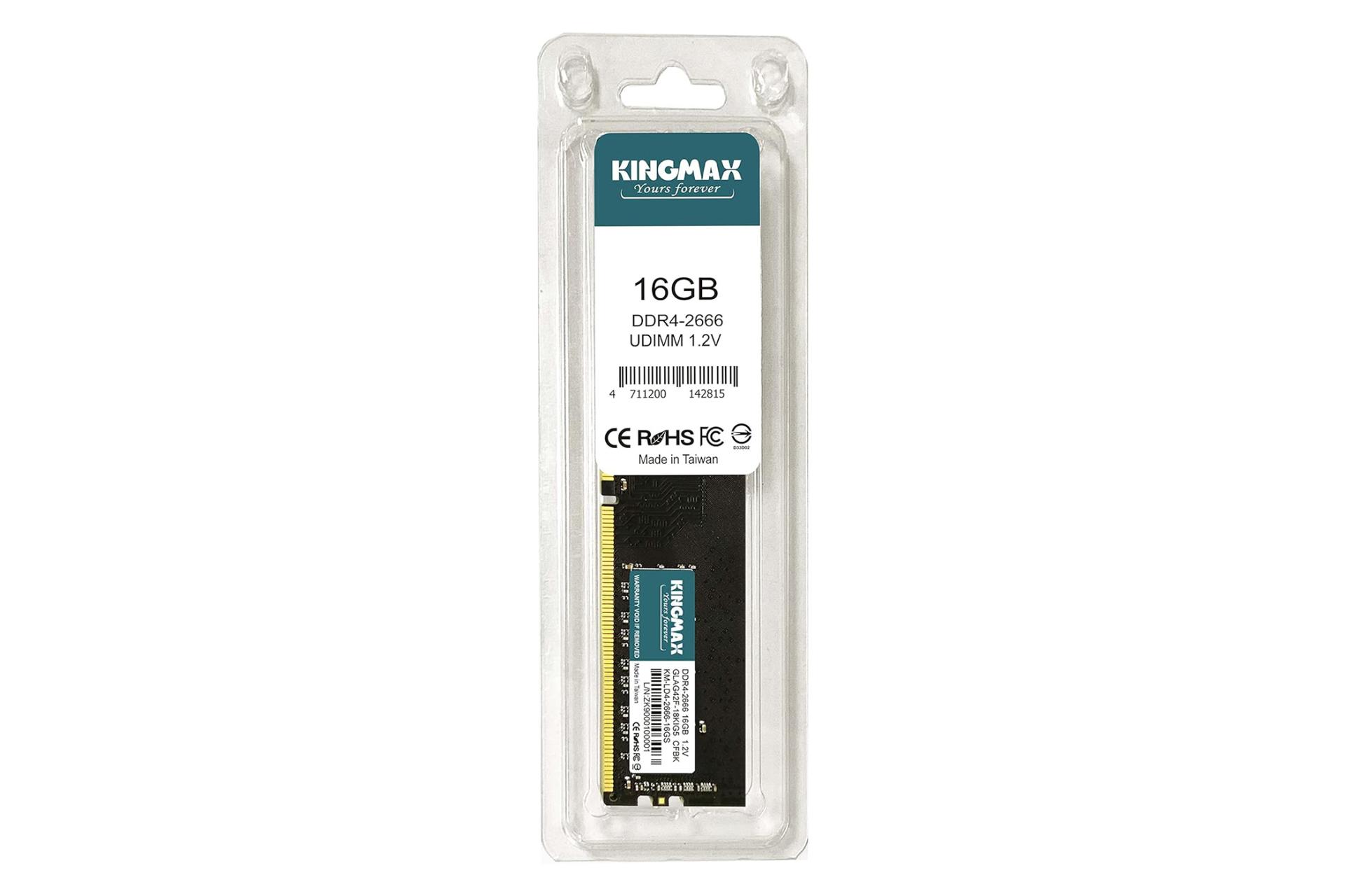 جعبه رم کینگ مکس KINGMAX Desktop 16GB DDR4-2666 CL19