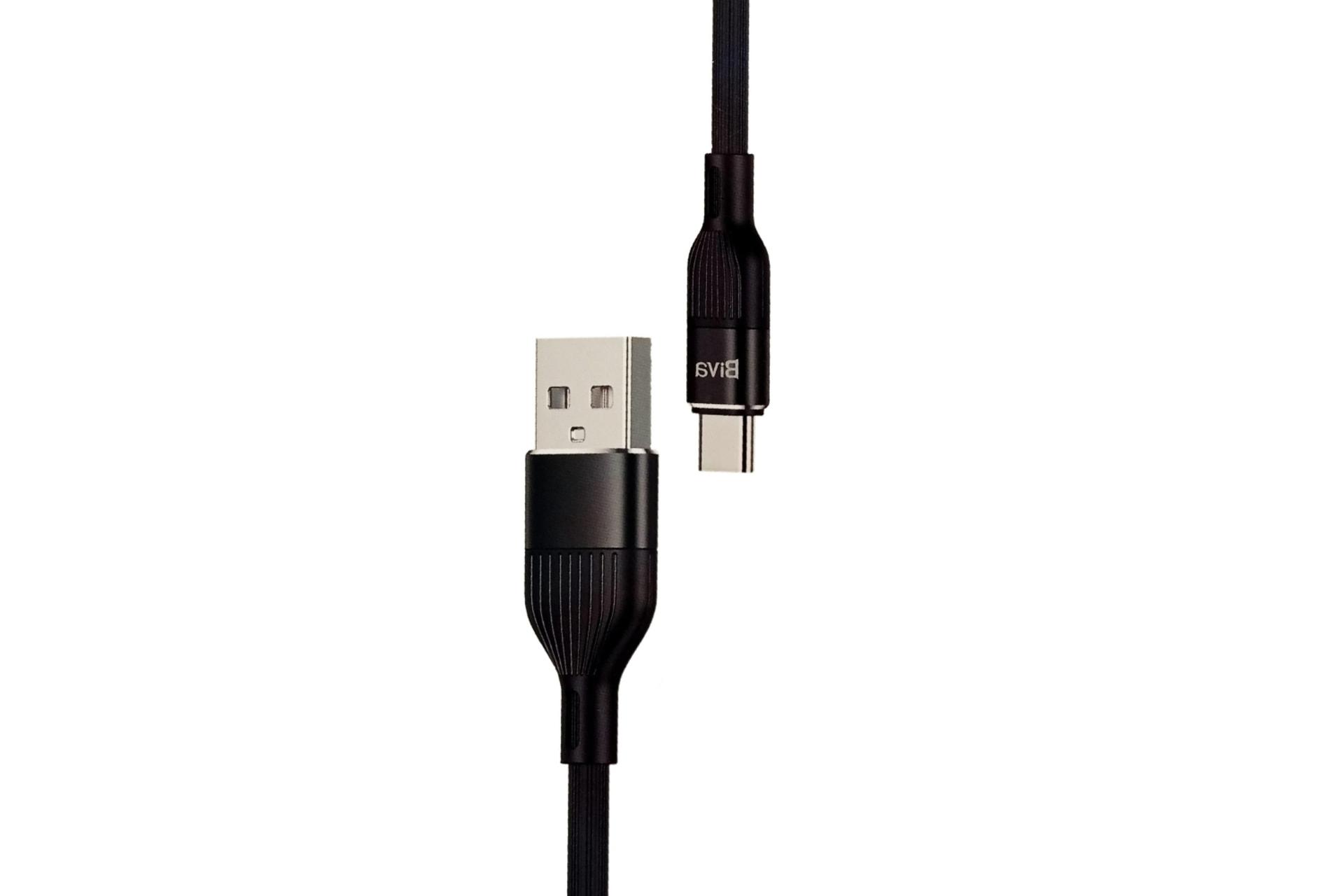 کابل شارژ USB بیوا Type-A به Type-C مدل C-02T با طول 1.2 متر رنگ مشکی