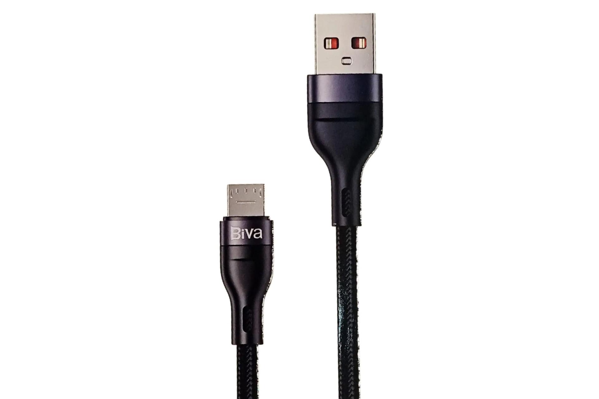 کابل شارژ USB بیوا Type-A به Micro-USB مدل C-08V با طول 1.2 متر