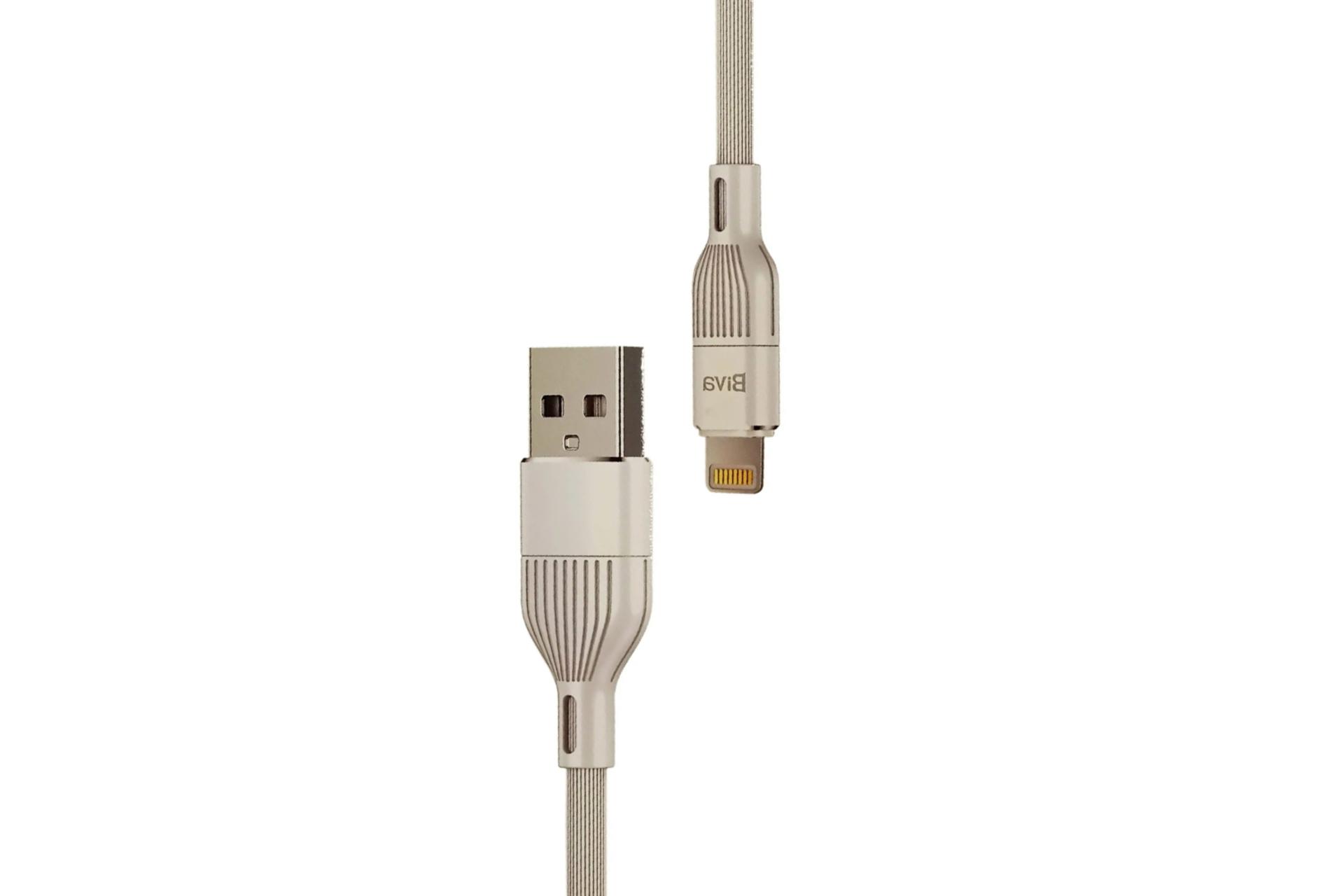 کابل شارژ USB بیوا Type-A به Lightning مدل C-02L با طول 1.2 متر رنگ سفید