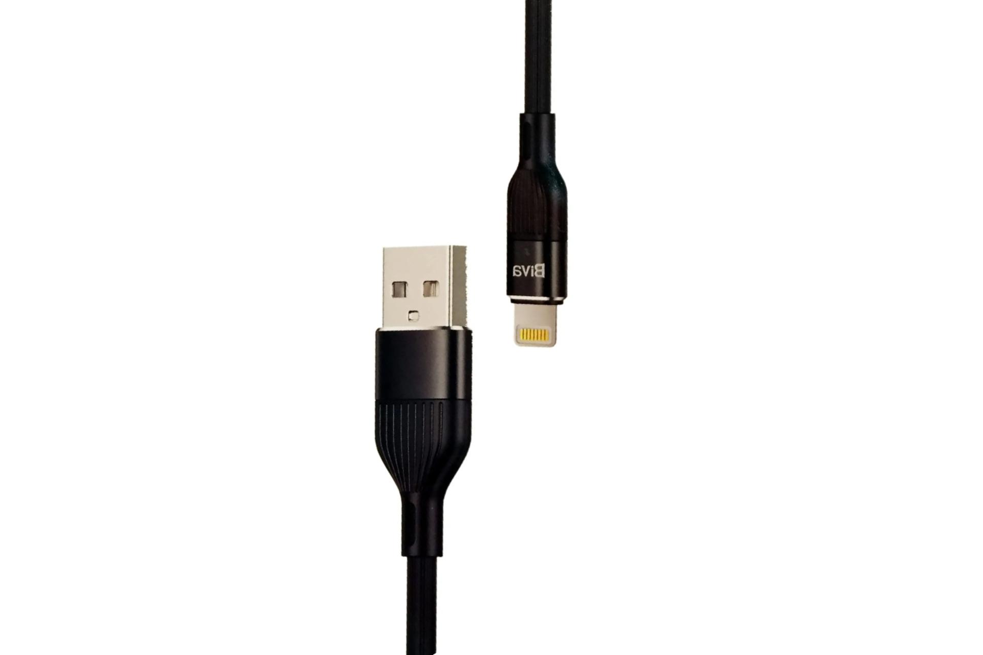 کابل شارژ USB بیوا Type-A به Lightning مدل C-02L با طول 1.2 متر رنگ مشکی