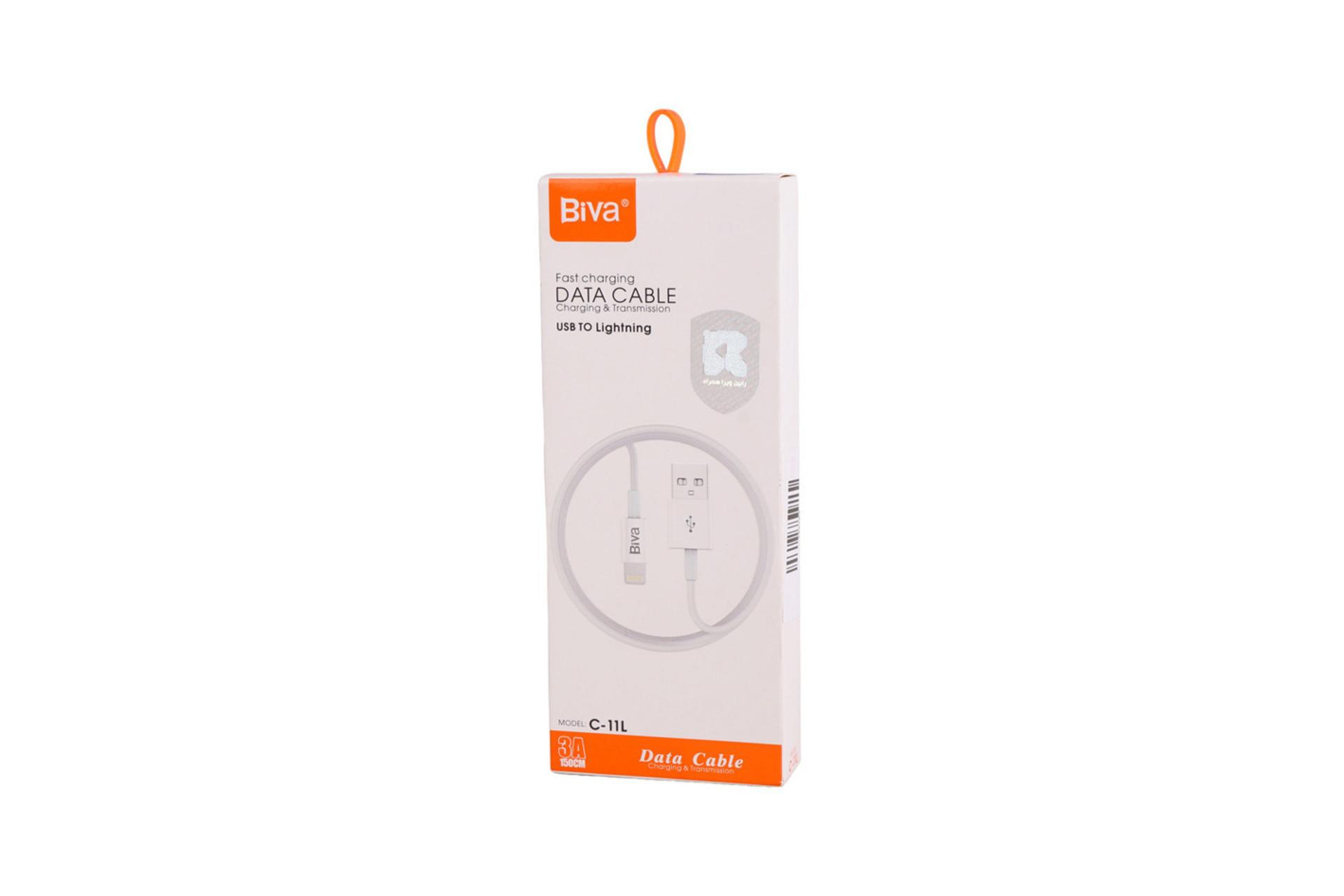 کابل شارژ USB بیوا Type-A به Lightning مدل C-11L با طول 1.5 متر
