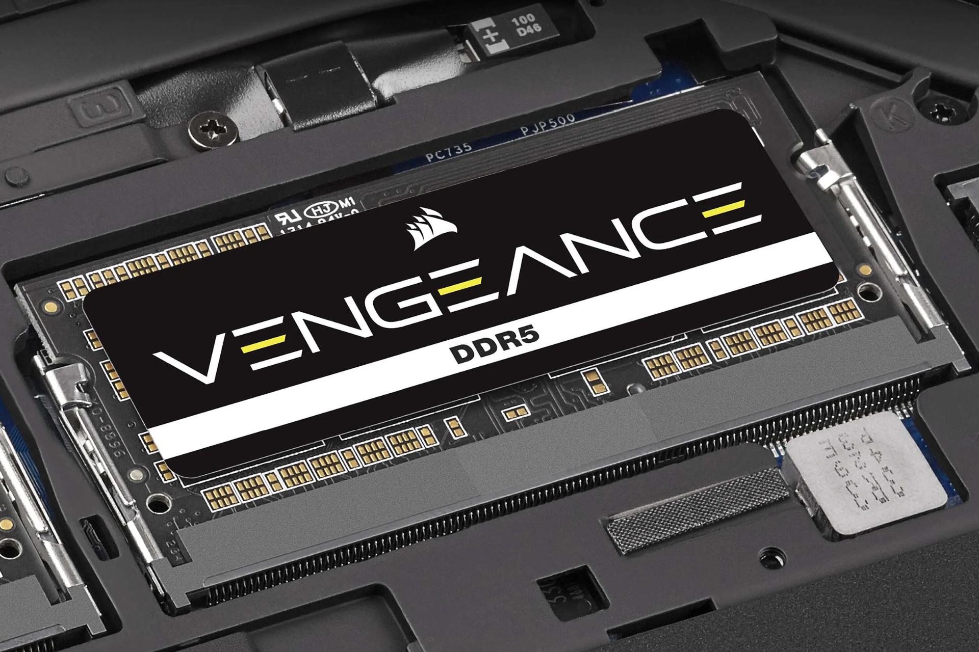 نمای نصب شده رم کورسیر CORSAIR VENGEANCE 32GB DDR5-4800 CL40