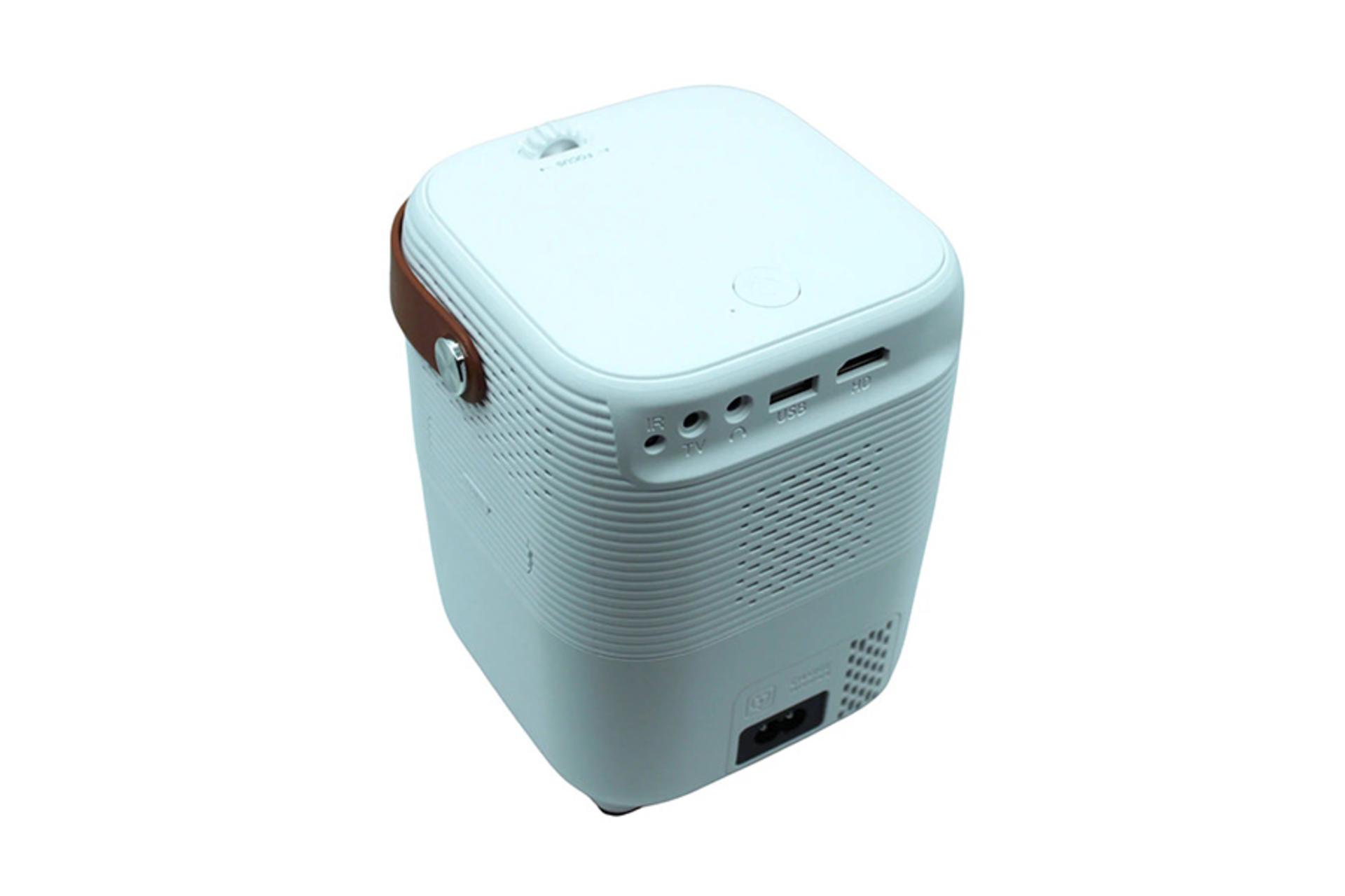 ویدیو پروژکتور یومیو Umiio A009 Q1 رنگ سفید نمای درگاه ها