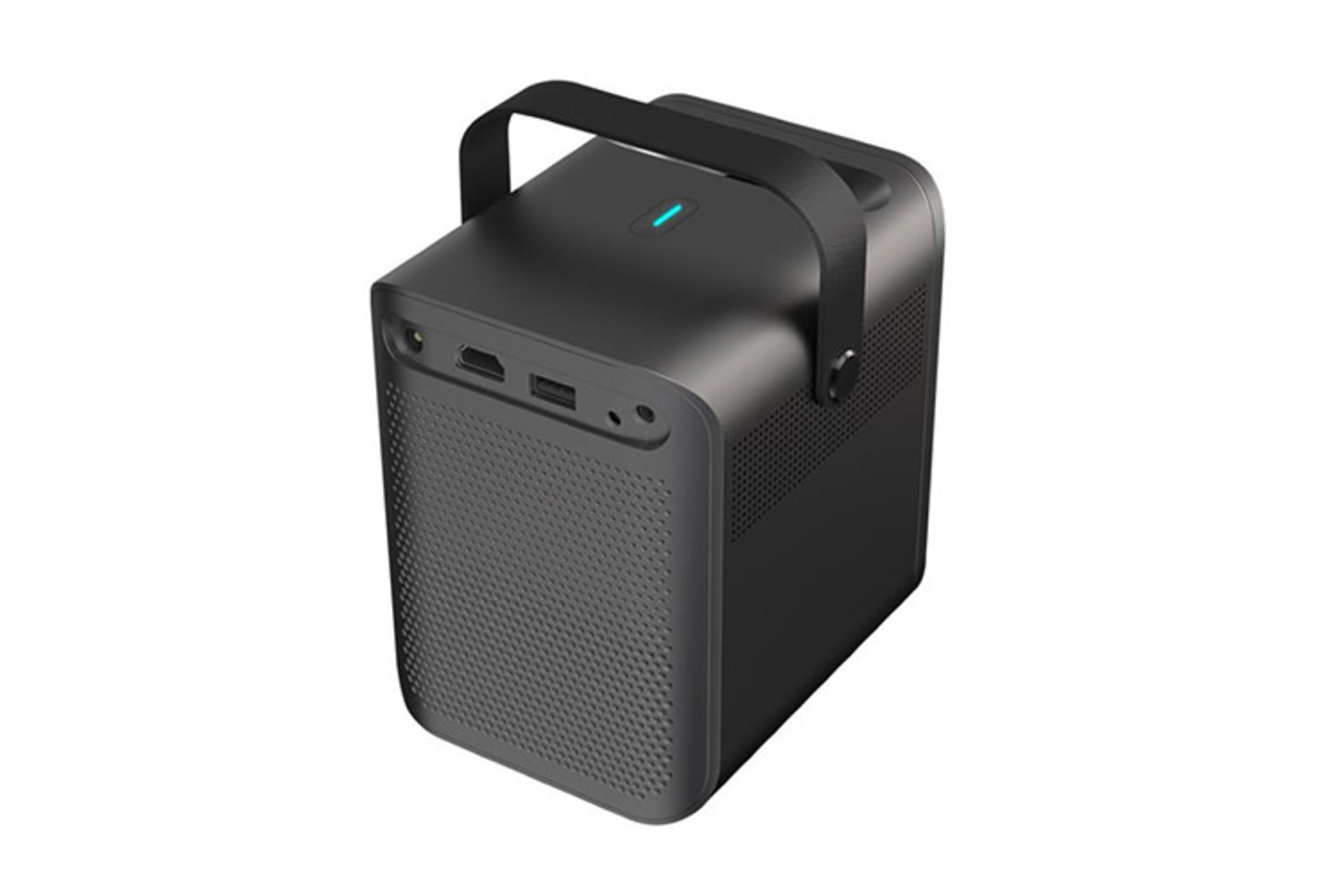 ویدیو پروژکتور پرودو Porodo Lifestyle Full HD نمای بالا و پشت و درگاه ها