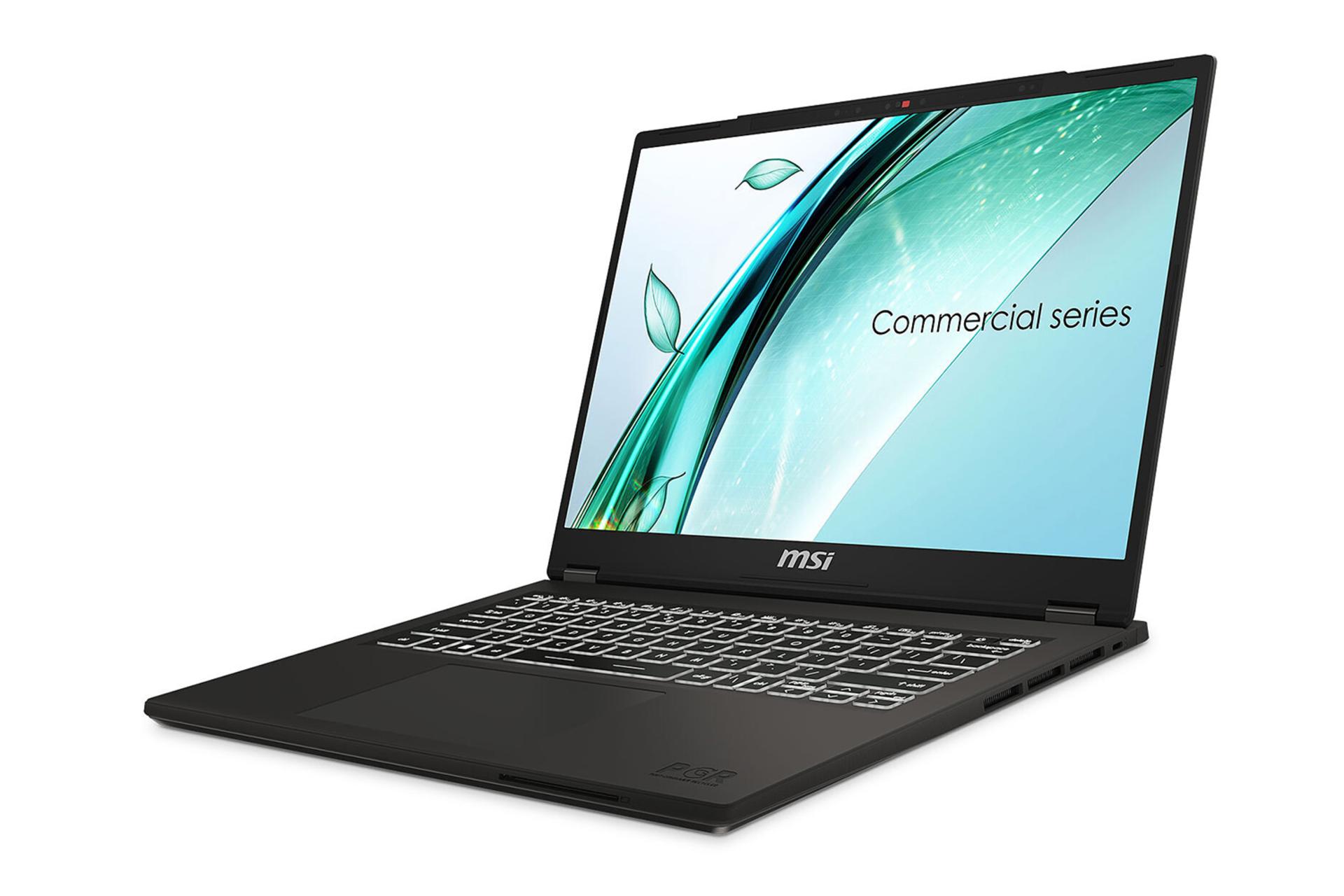 لپ تاپ ام اس آی MSI Commercial 14 H A13MG نمای راست و درگاه ها