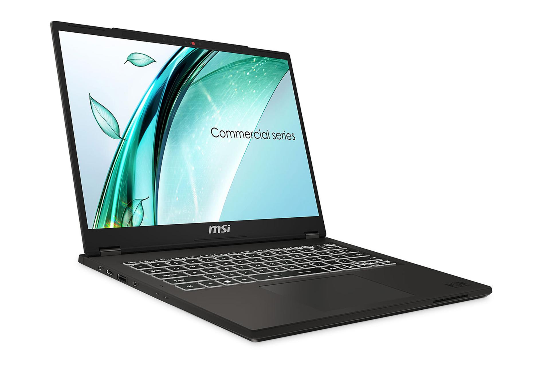 لپ تاپ ام اس آی MSI Commercial 14 H A13MG نمای چپ و درگاه ها