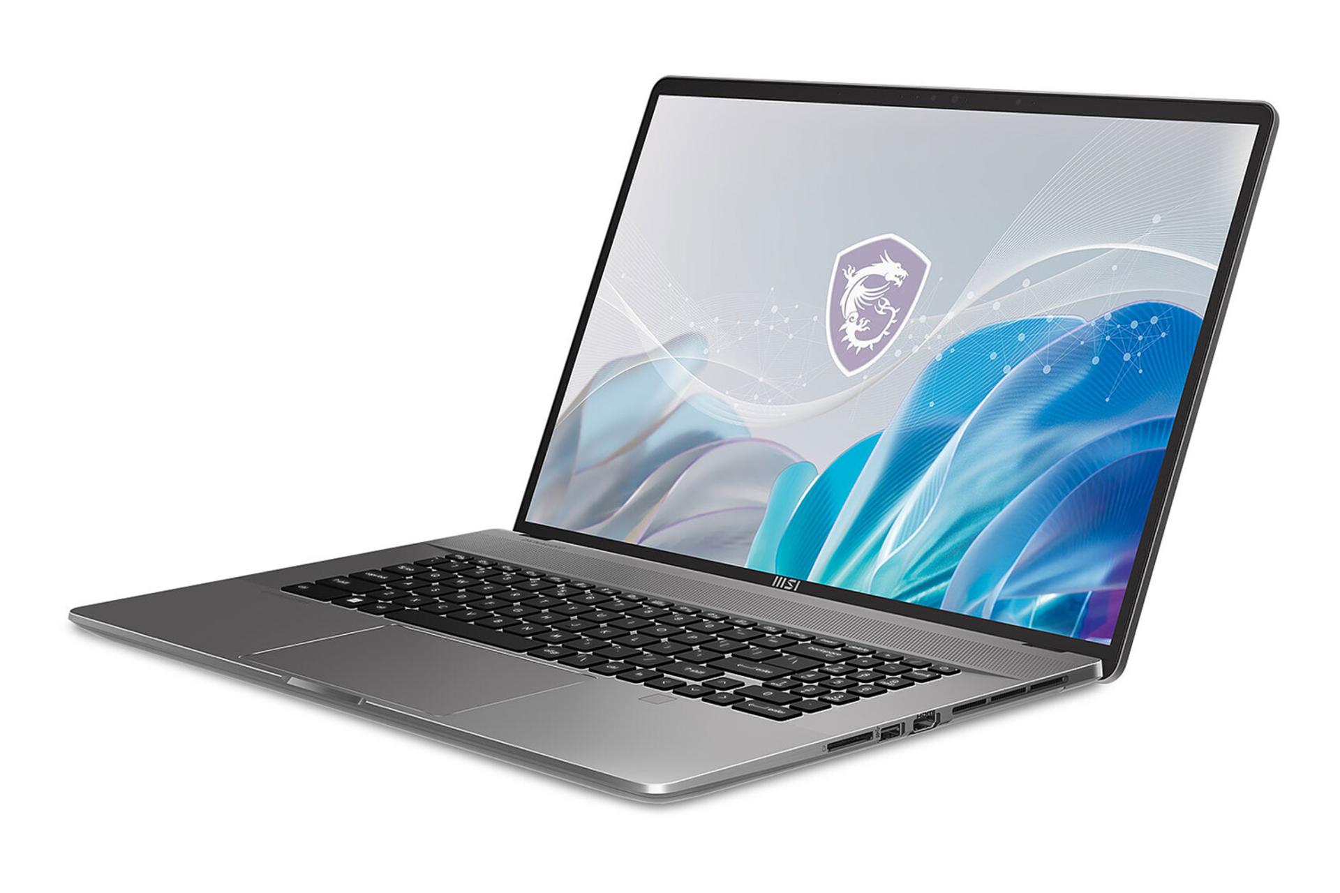 لپ تاپ ام اس آی MSI Creator Z17 HX Studio A14V نمای راست و درگاه ها