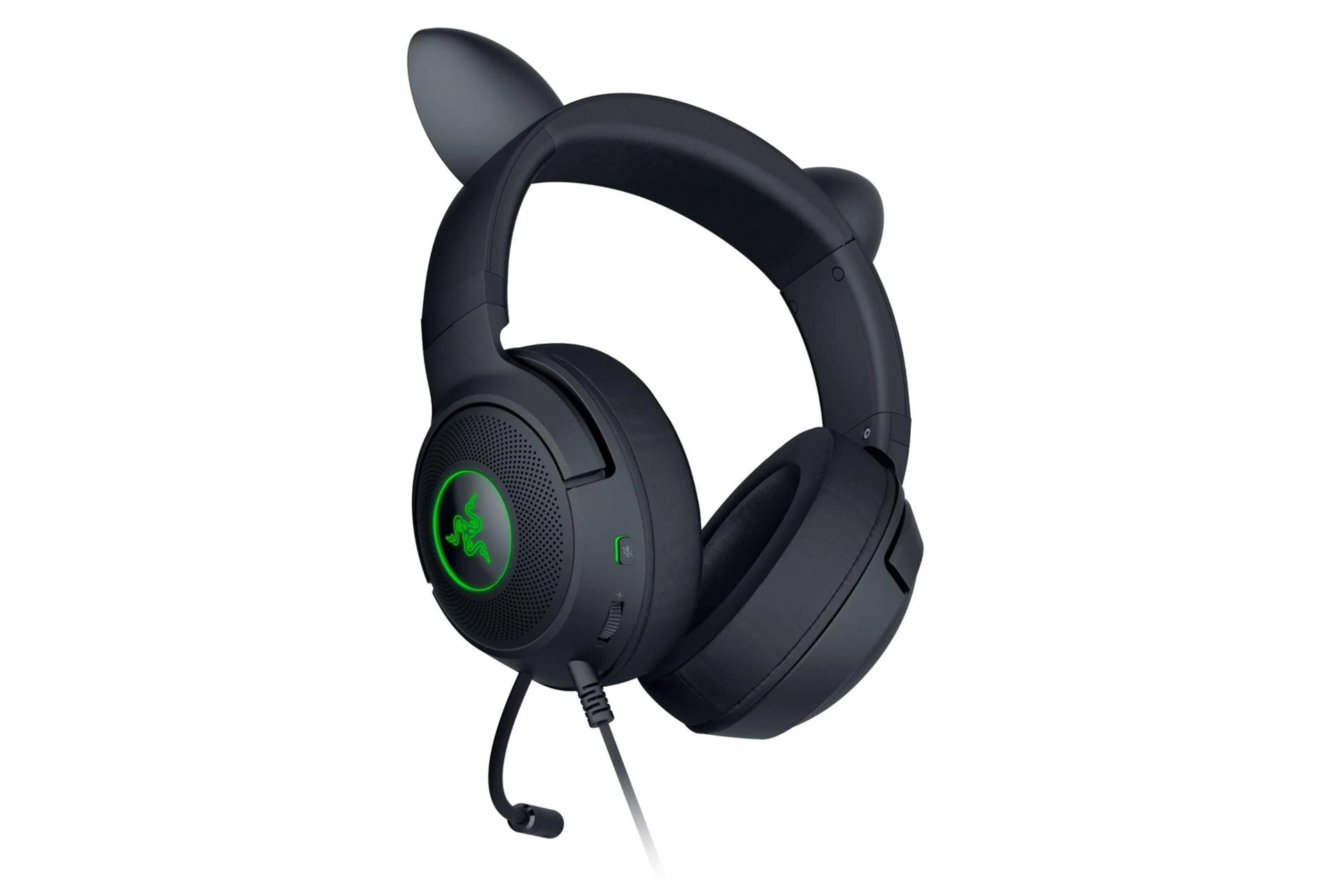 کانکتور و اتصال هدفون ریزر Kraken Kitty V2 Pro