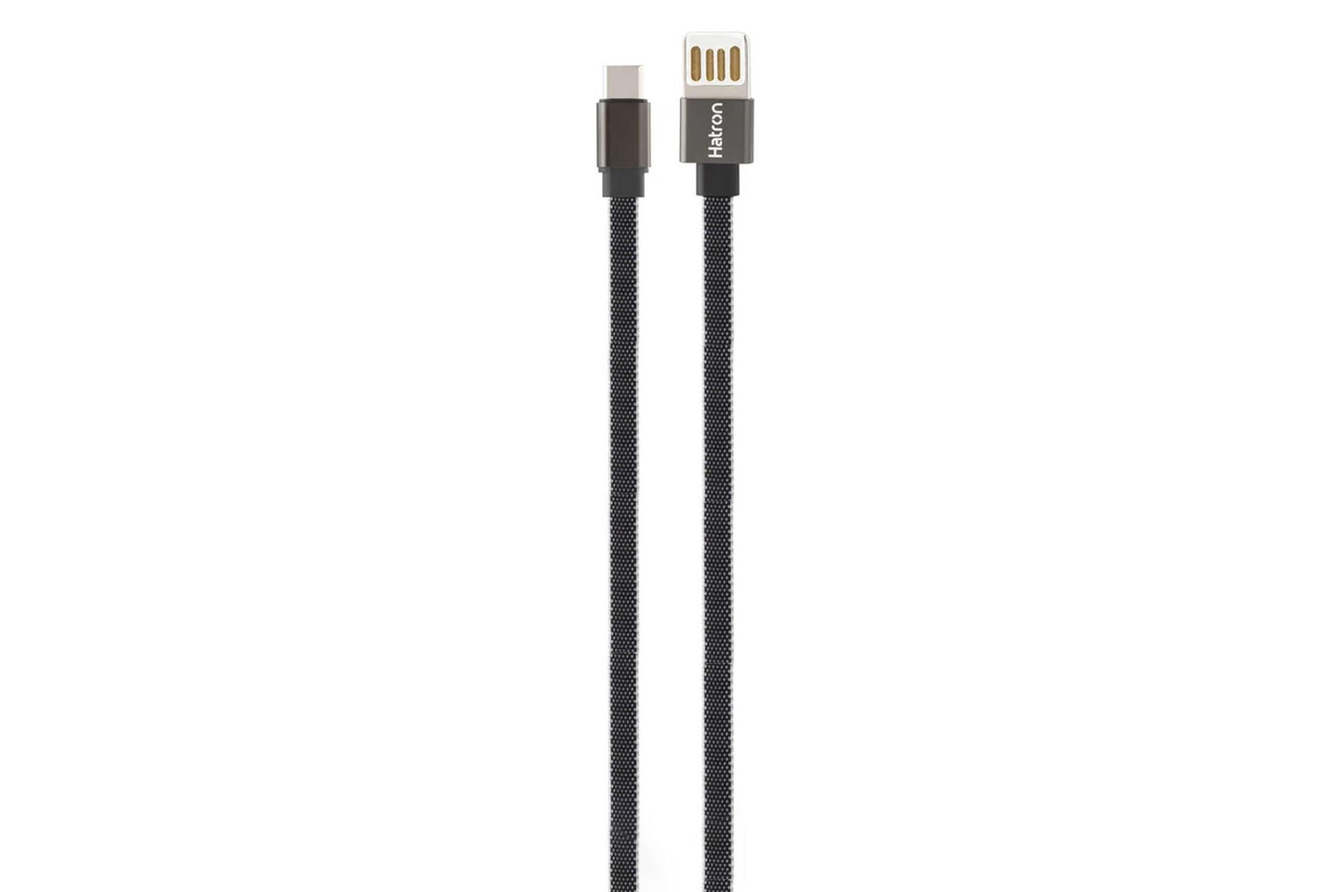 کابل شارژ USB هترون Type-A به Type-C مدل HC189UC با طول 1 متر