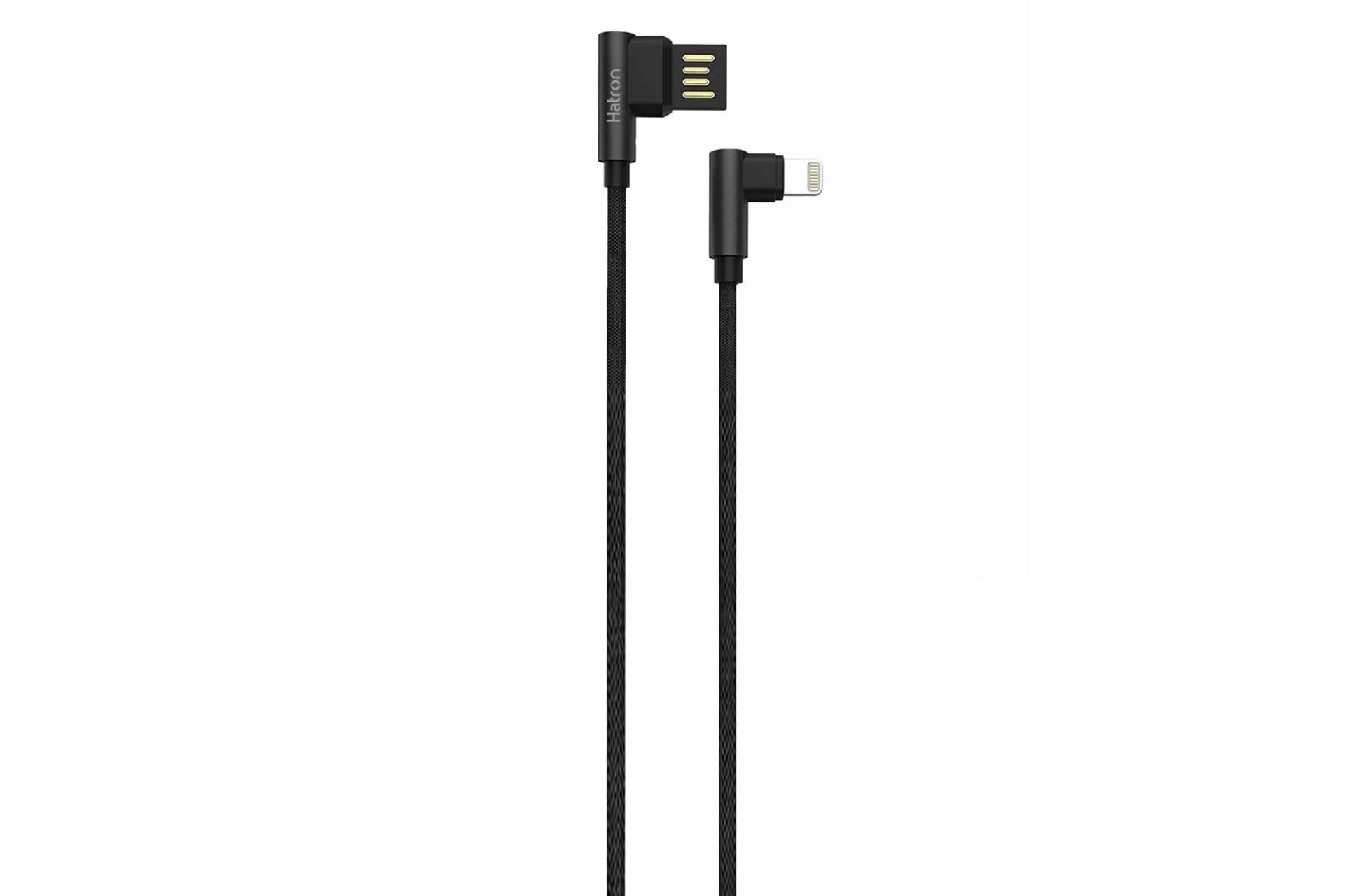 کابل شارژ USB هترون Type-A به Lightning مدل HC180i با طول 1 متر