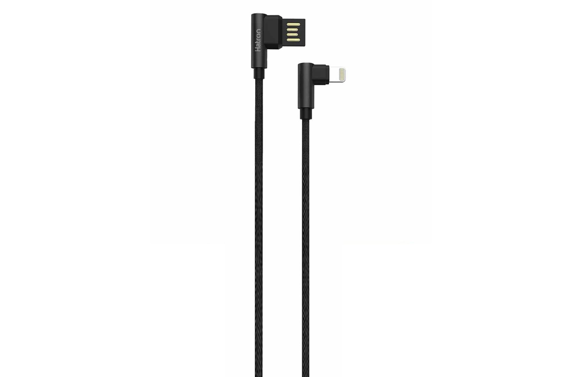 کابل شارژ USB هترون Type-A به Lightning مدل HC180i با طول 1 متر