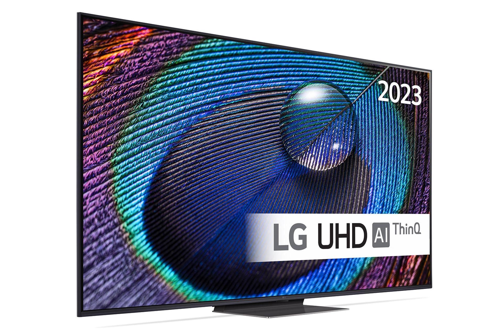 تلویزیون ال جی LG UR9100 نمای جلو و چپ