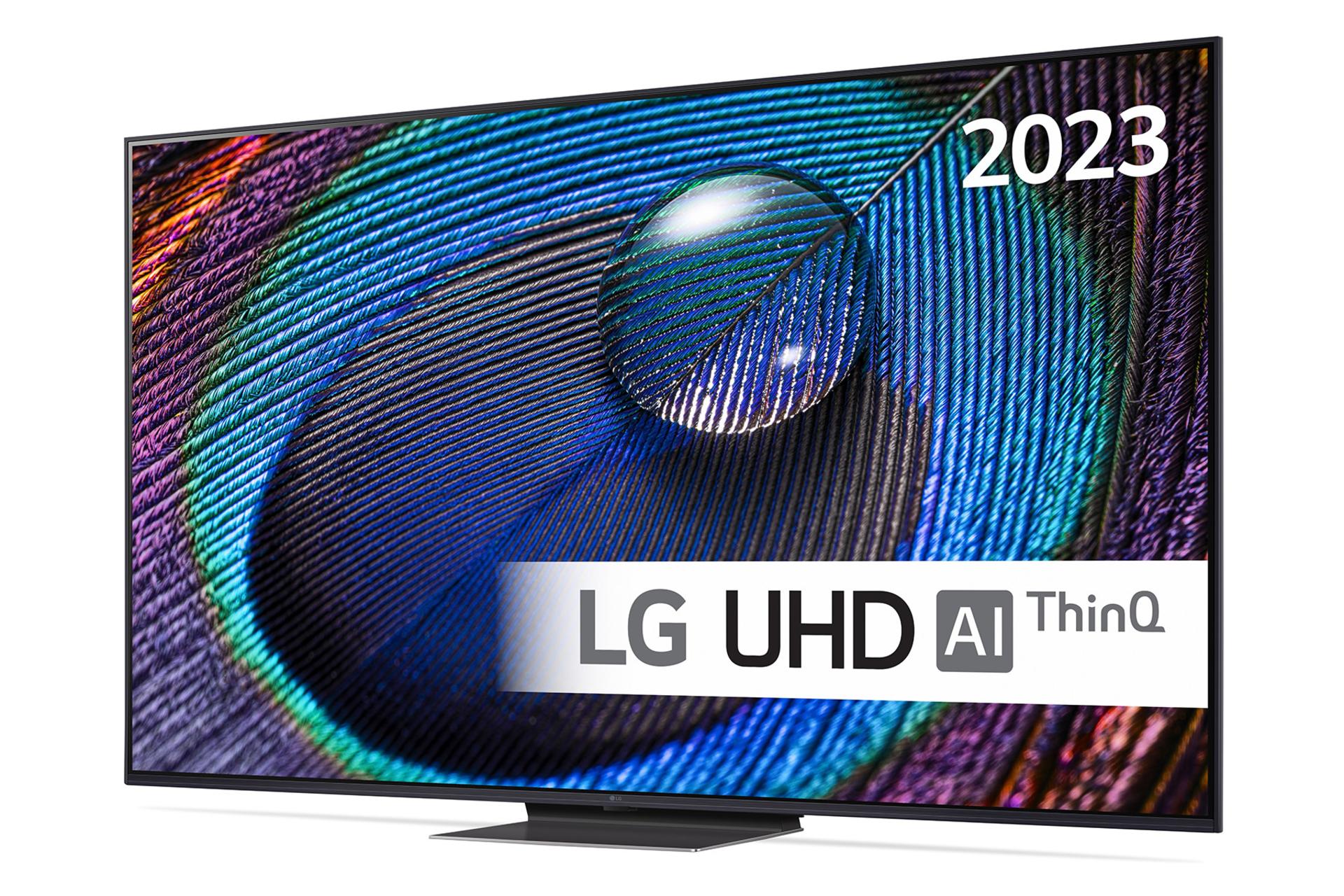 تلویزیون ال جی LG UR9100 نمای جلو و راست