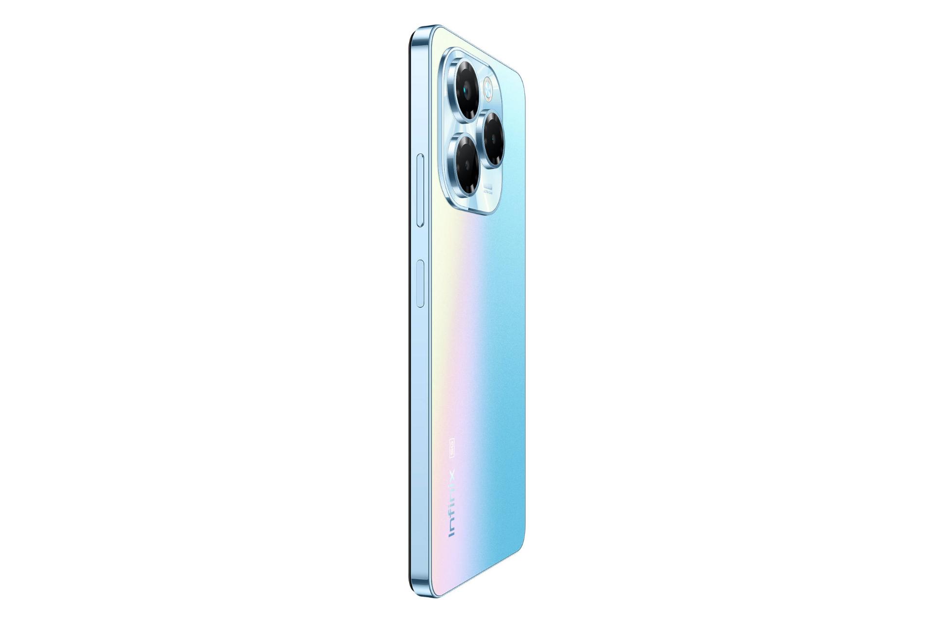 لبه کناری گوشی موبایل نوت 40X اینفینیکس 5G آبی روشن / Infinix Note 40X 5G