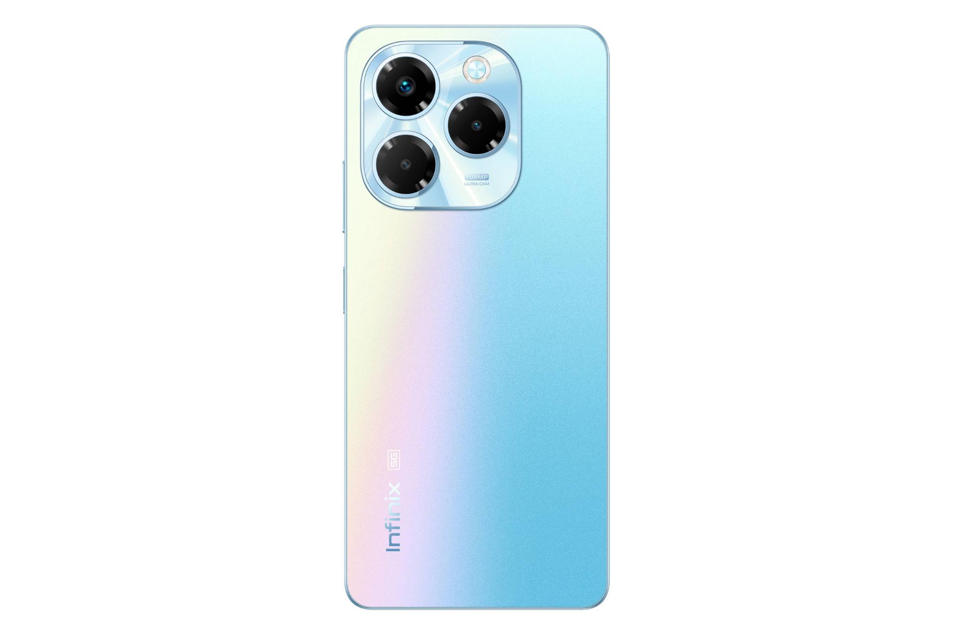 پنل پشت و چینش دوربین گوشی موبایل نوت 40X اینفینیکس 5G آبی روشن / Infinix Note 40X 5G