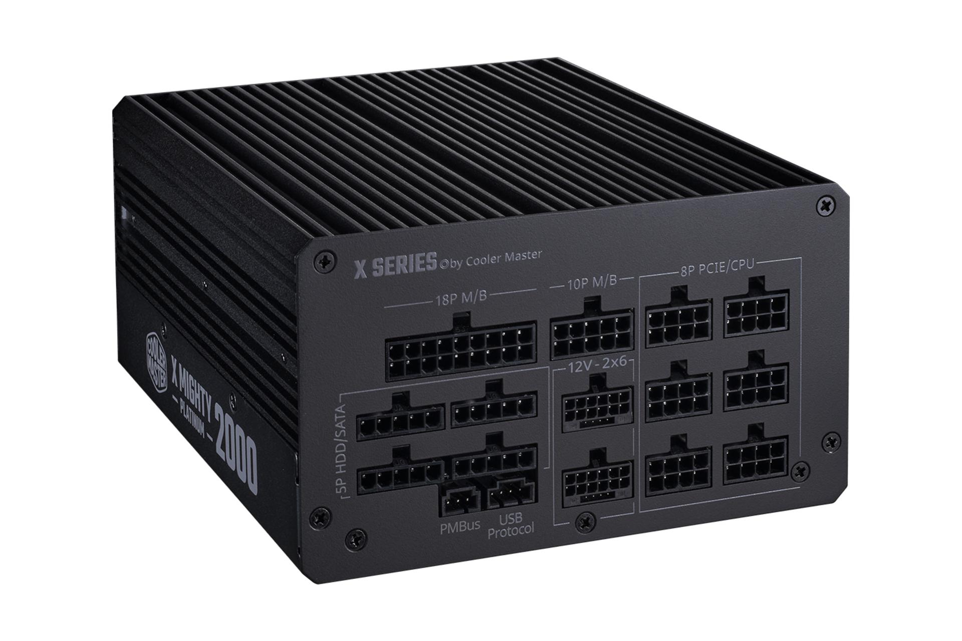 کانکتور و اتصال پاور کامپیوتر کولر مستر X Mighty Platinum 2000W 230V با توان 2000 وات
