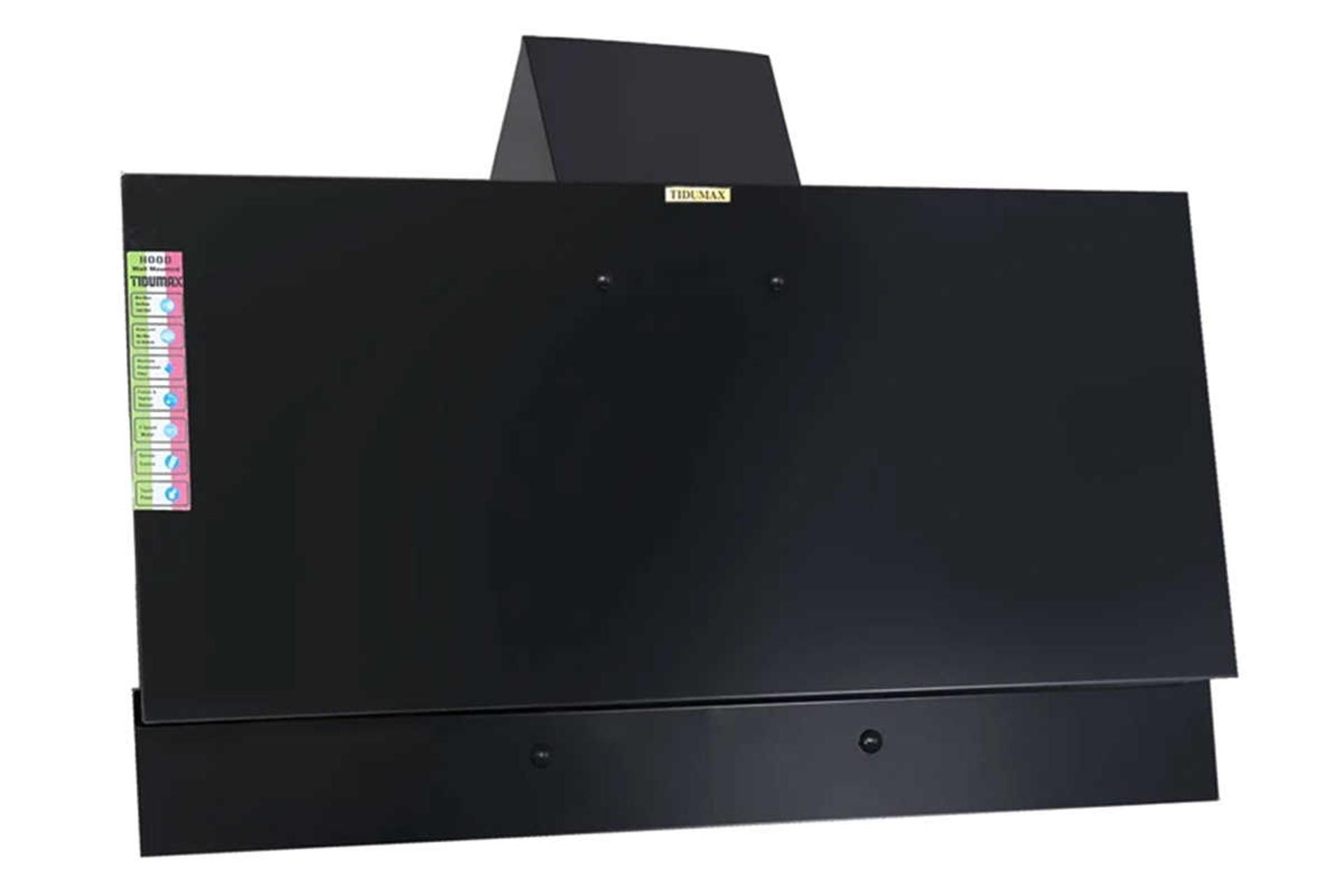 نمای سمت چپ هود مورب تیدومکث آرمان سایز 90 سانتی‌متر