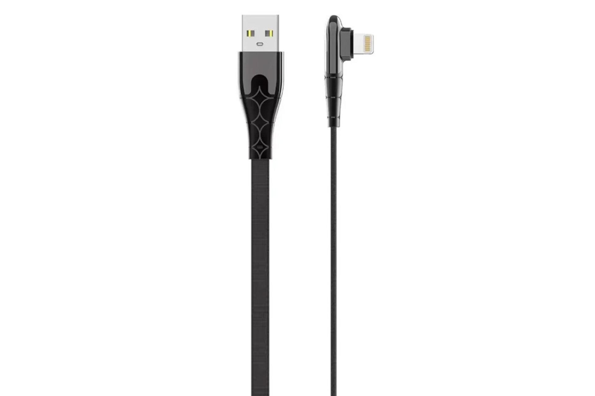 کابل شارژ USB الدینیو Type-A به Lightning مدل LS581 با طول 1 متر