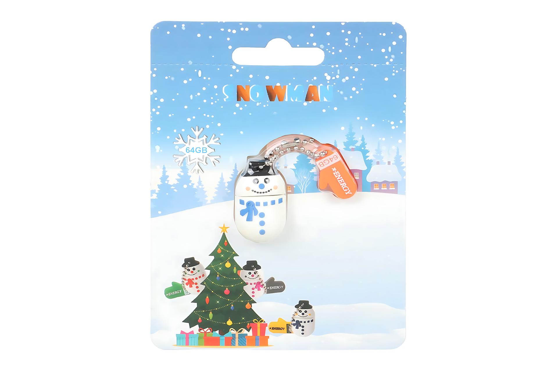 جعبه فلش مموری ایکس انرژی x-Energy Snowman 64GB USB 2.0