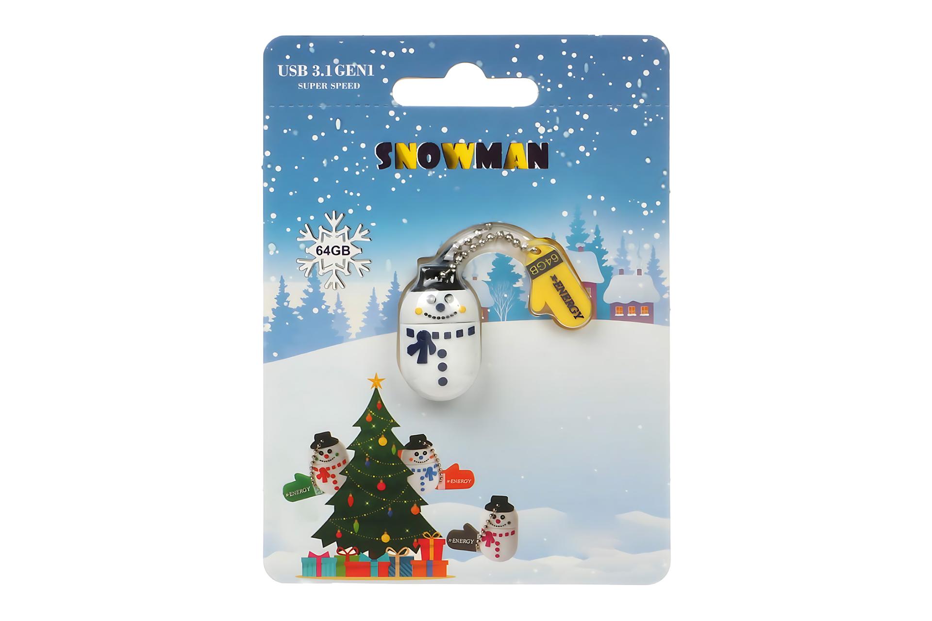 جعبه فلش مموری ایکس انرژی x-Energy Snowman 64GB USB 3.1