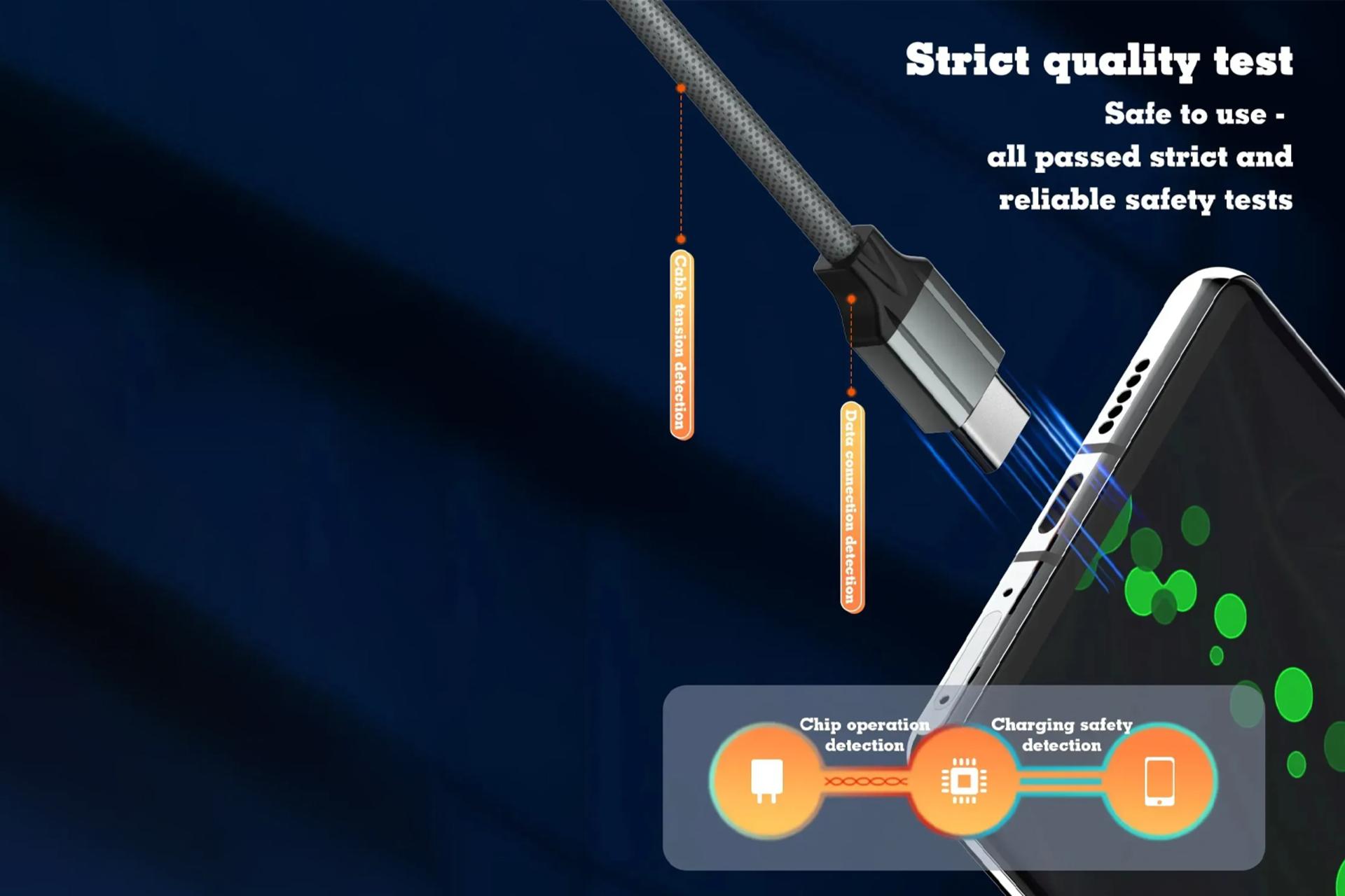 کانکتور و اتصال کابل شارژ USB الدینیو Type-C به Type-C مدل LC441 C-C15 با طول 1 متر