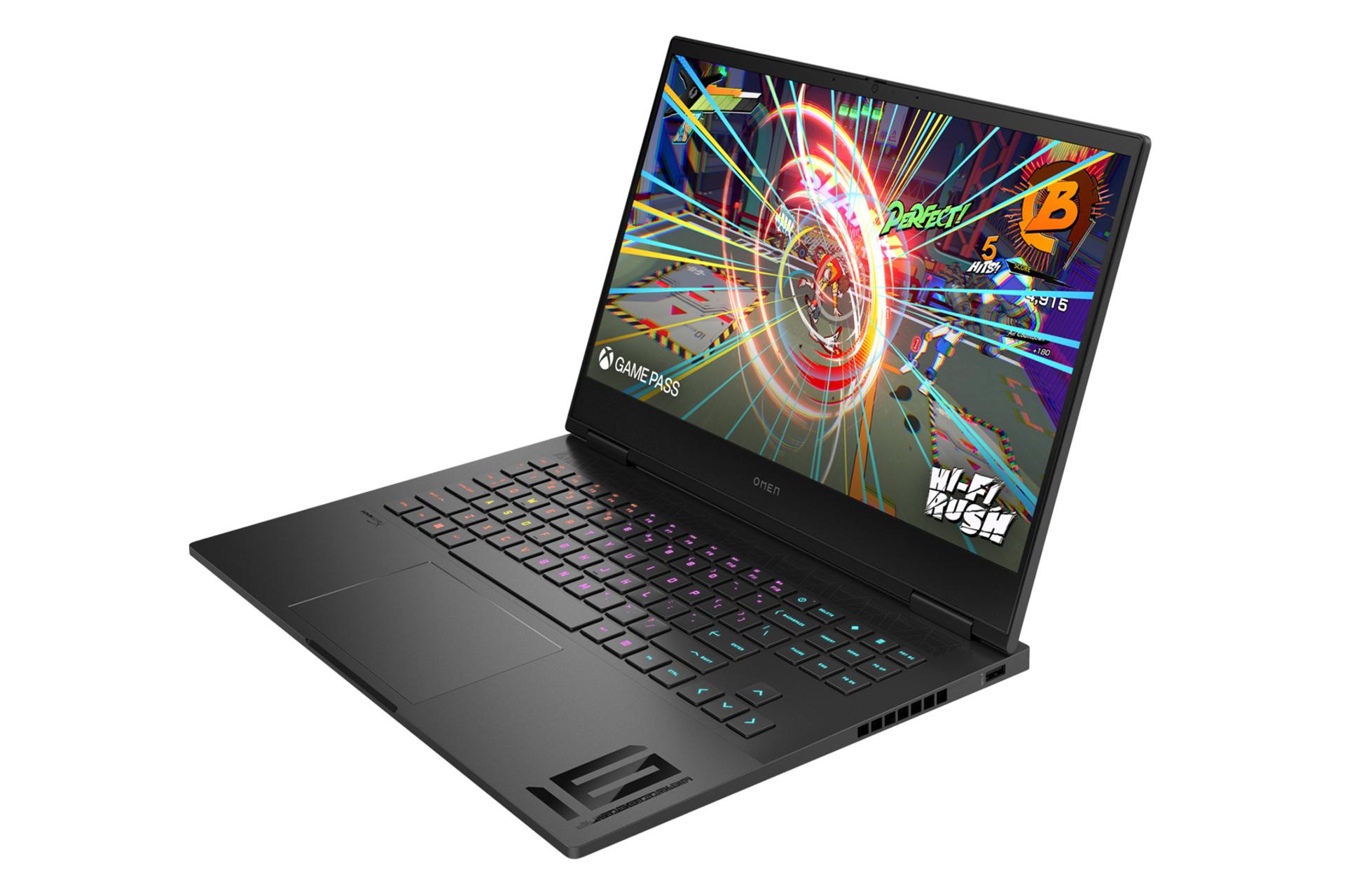 لپ تاپ اچ پی HP OMEN 16t-WF100 نمای جلو و راست