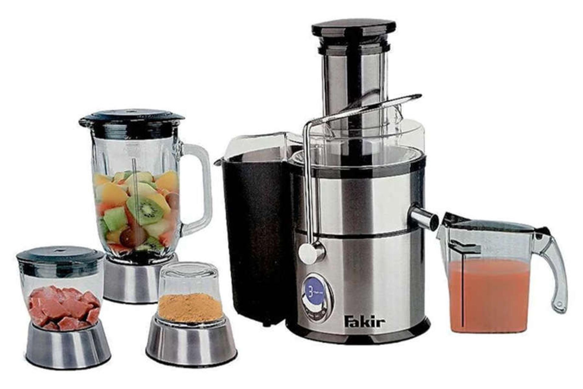 نمای جلوی آبمیوه گیری 4 کاره فکر FJ-2828 به همراه پارچ