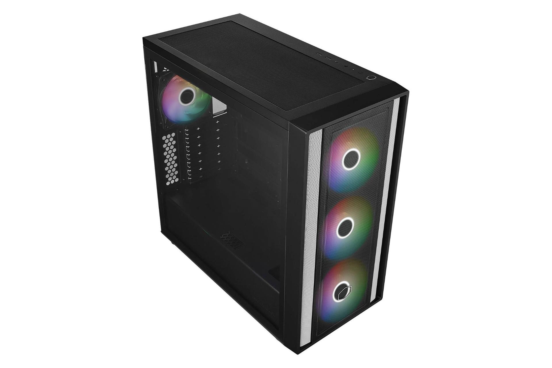 نمای بالا کیس کامپیوتر کولر مستر Cooler Master MASTERBOX 600 مشکی