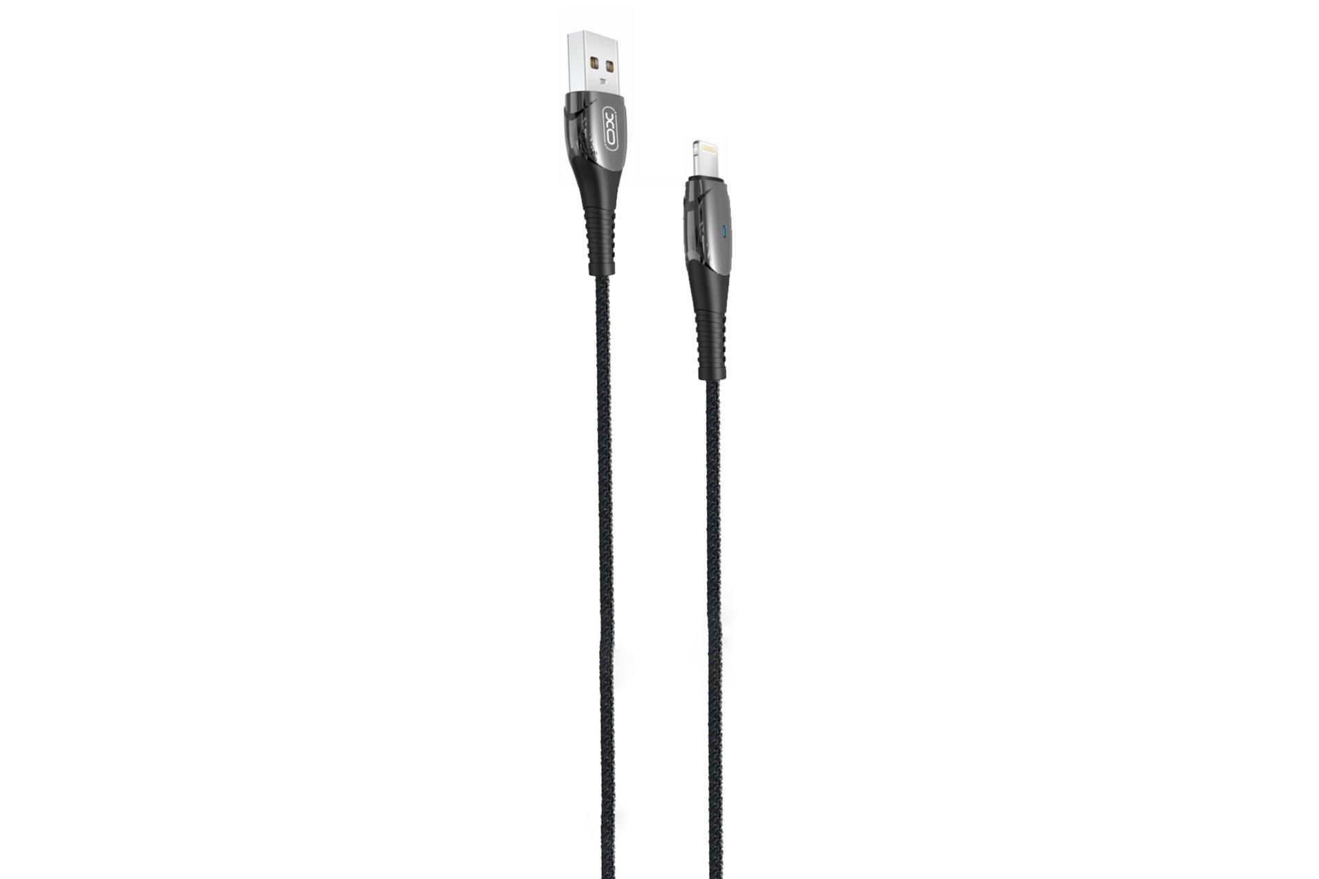 کابل شارژ USB ایکس او Type-A به Lightning مدل NB145 با طول 1 متر