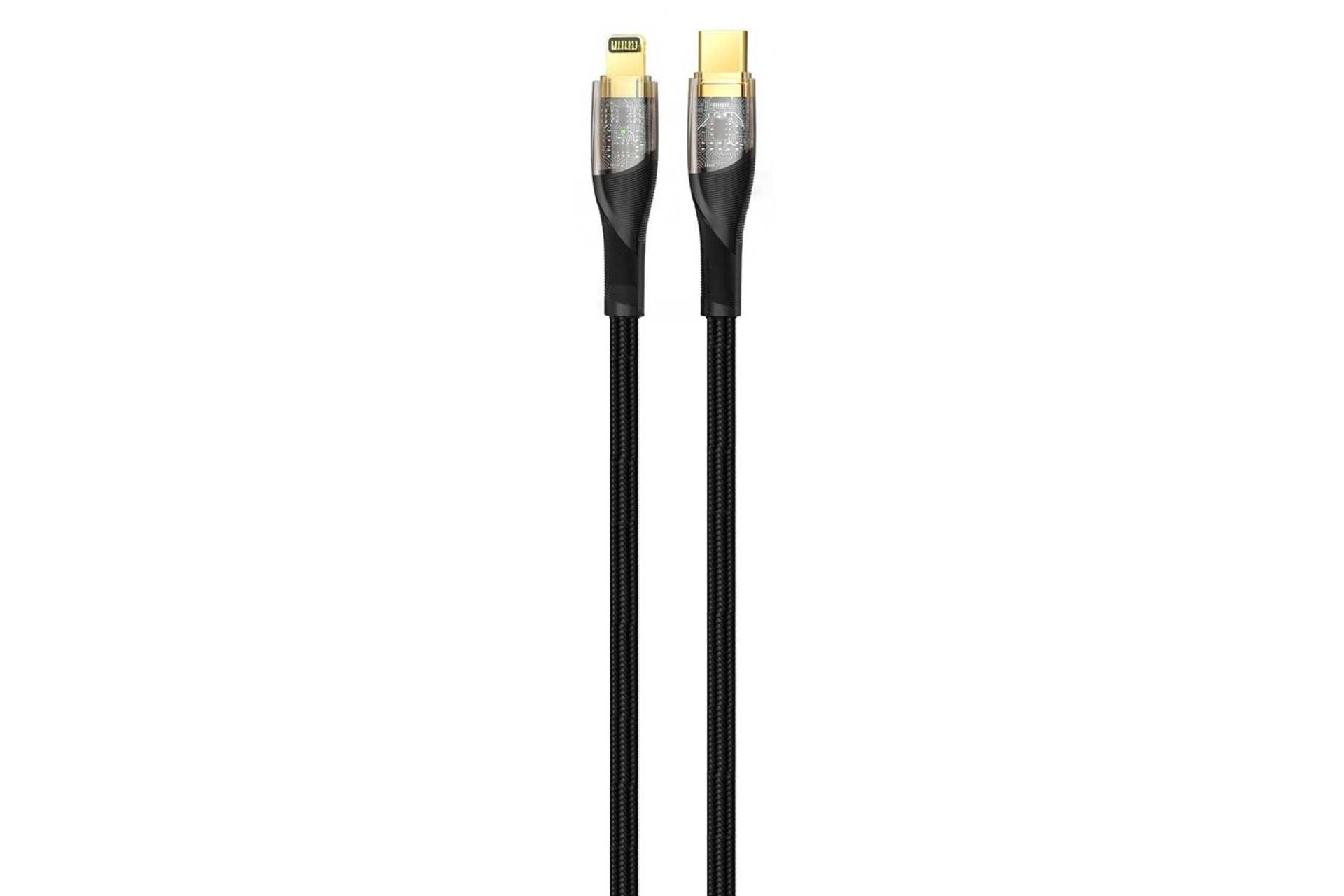 کابل شارژ USB ایکس او Type-C به Lightning مدل NB-Q223A با طول 1 متر