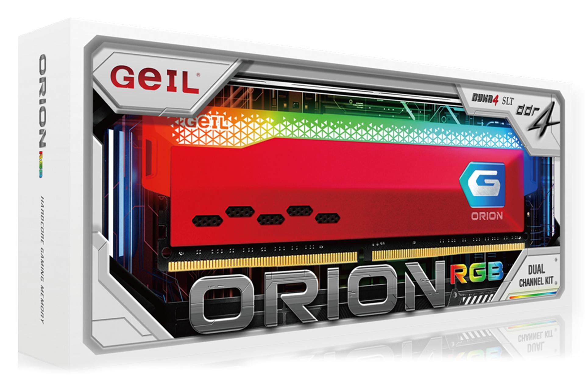 جعبه رم گیل GEIL ORION RGB 16GB (2x8) DDR4-3200 CL22
