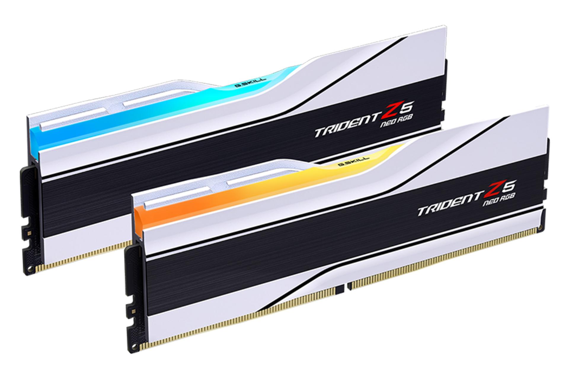 رنگ سفید رم جی اسکیل G.Skill Trident Z5 Neo RGB 64GB (2x32) DDR5-6000 CL30