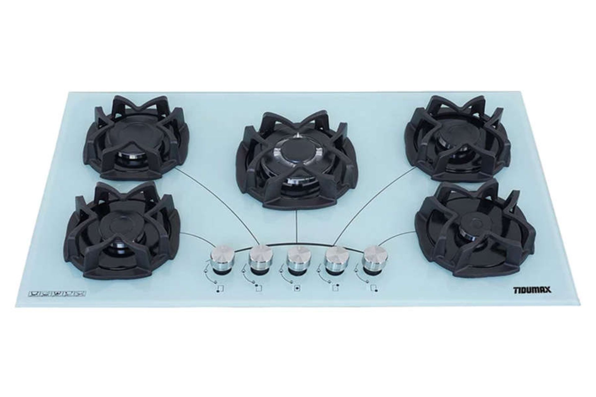 نمای جلوی اجاق گاز صفحه ای تیدومکث G507W رنگ سفید