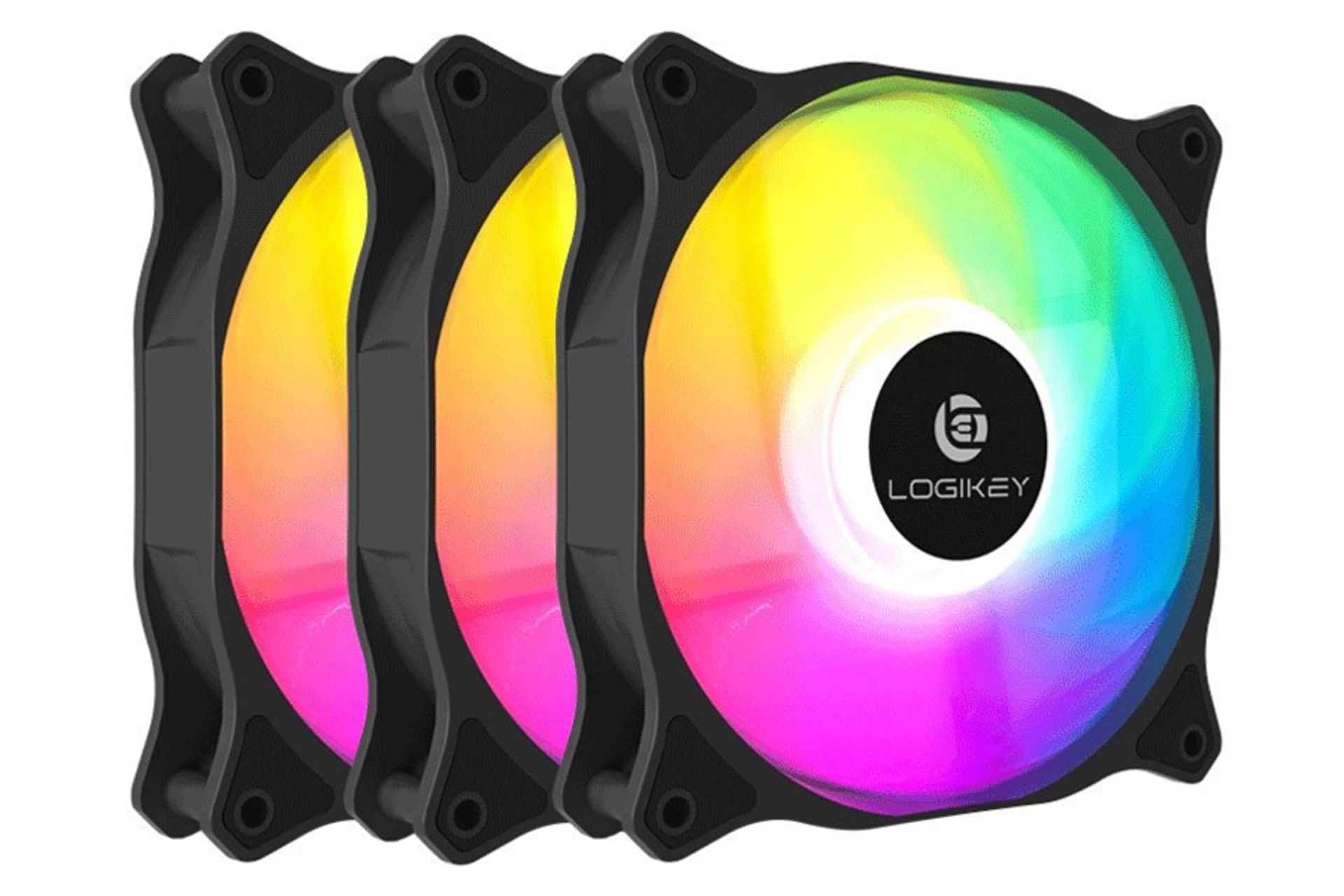 ابعاد و اندازه فن کیس لاجی کی F321 بسته 3 عددی