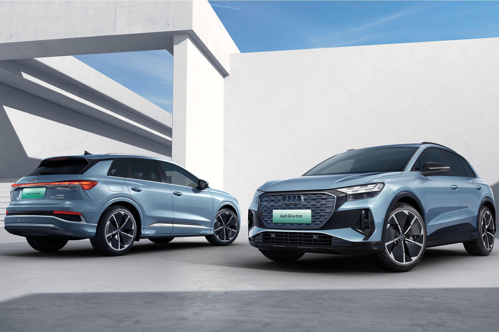 خودرو آئودی Audi Q4 50 e-tron نمای جلو و پشت