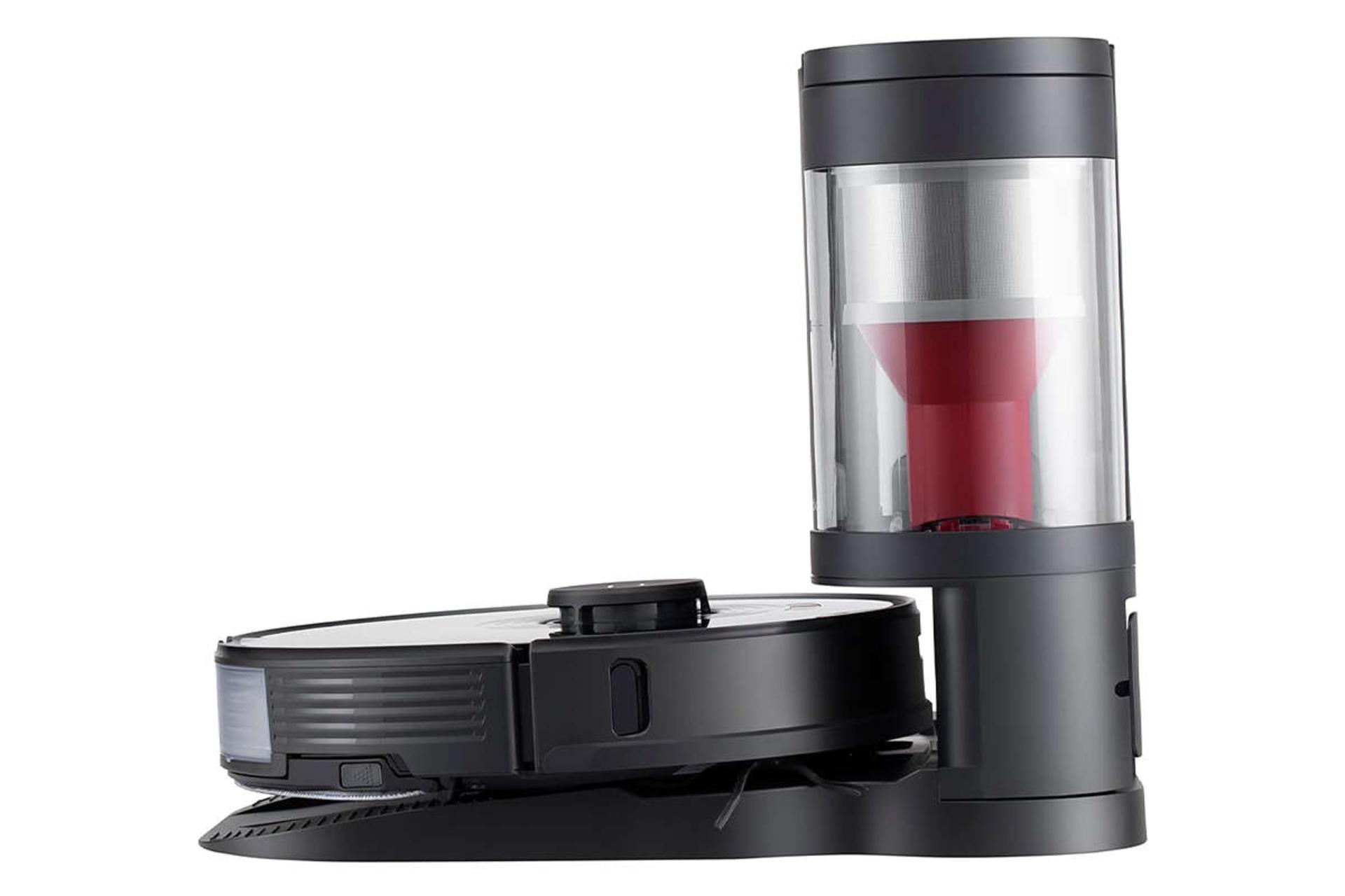 نمای کناری جارو رباتیک روبوراک S7 Plus رنگ مشکی