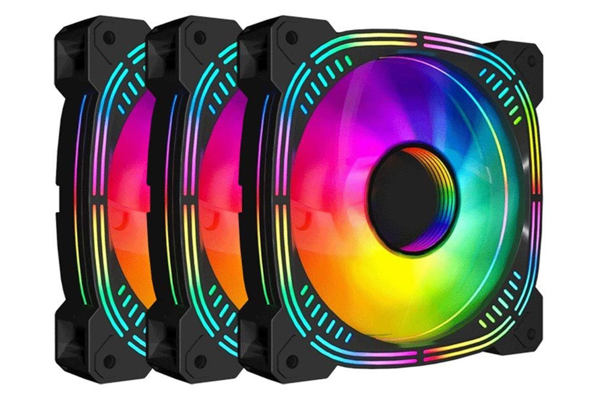 ابعاد و اندازه فن کیس لاجی کی F326 بسته 3 عددی