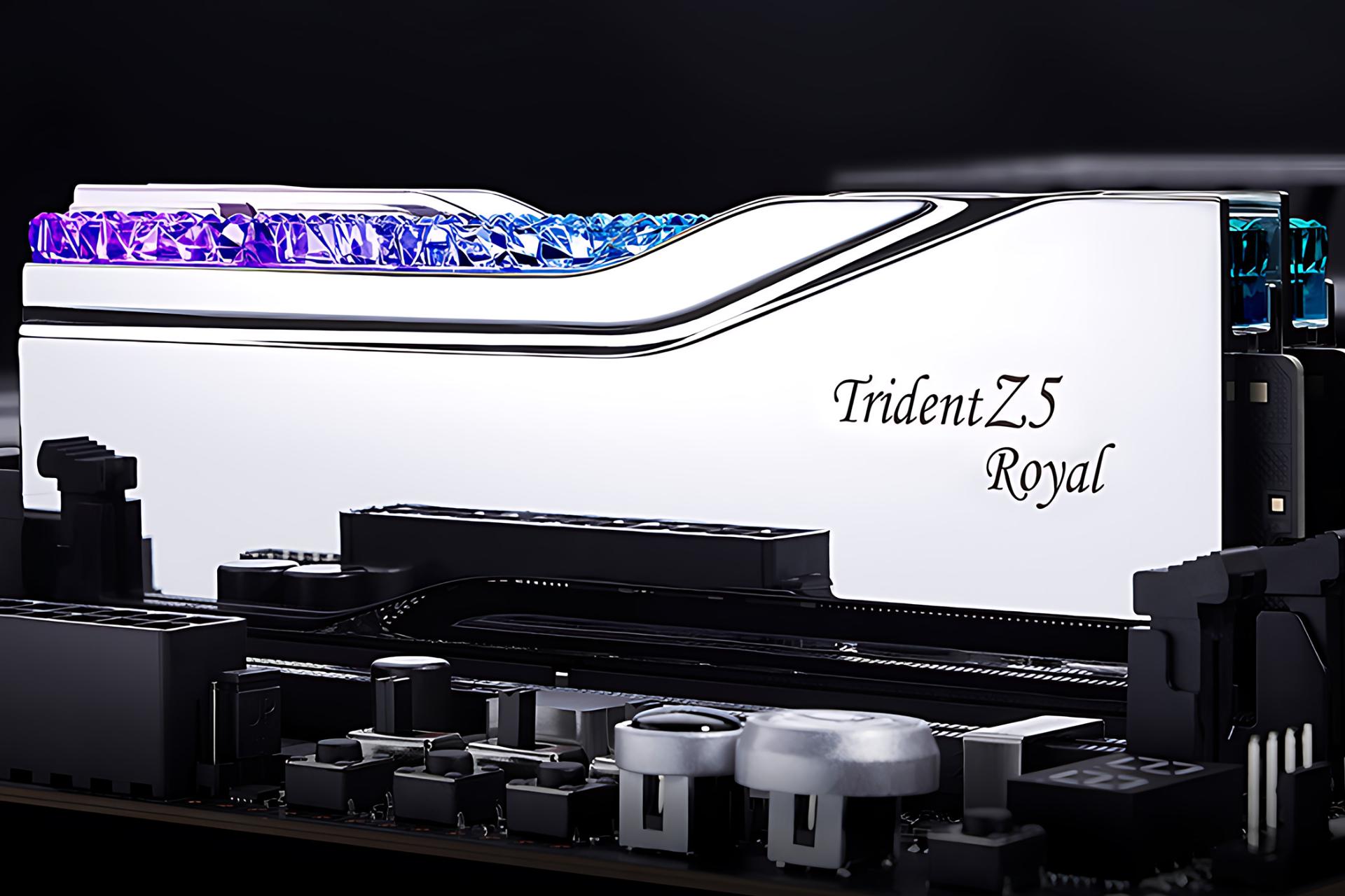 نمای نصب شده رم جی اسکیل G.SKILL Trident Z5 Royal 64GB (2x32) DDR5-6400 CL32