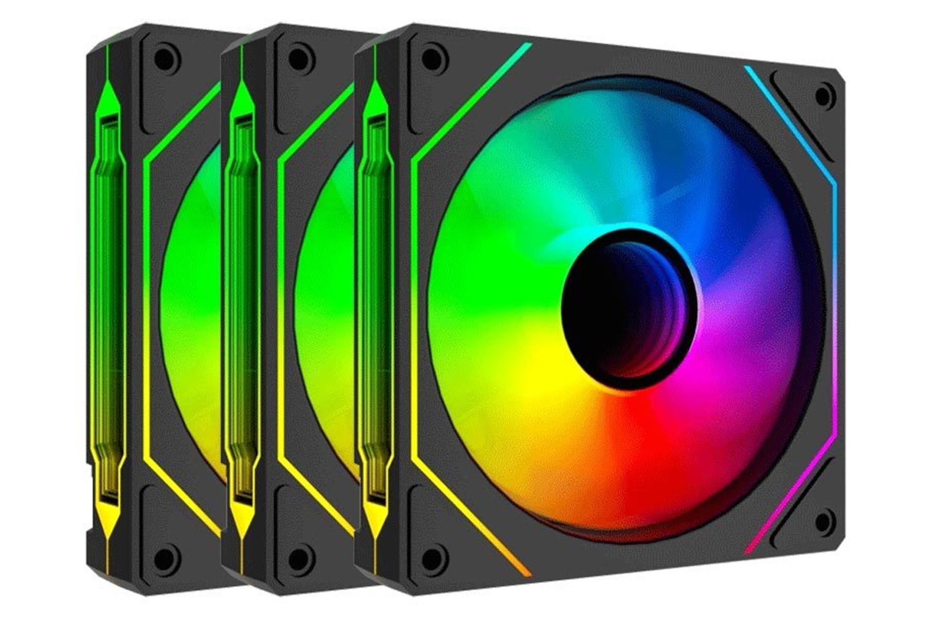 ابعاد و اندازه فن کیس لاجی کی F325 بسته 3 عددی