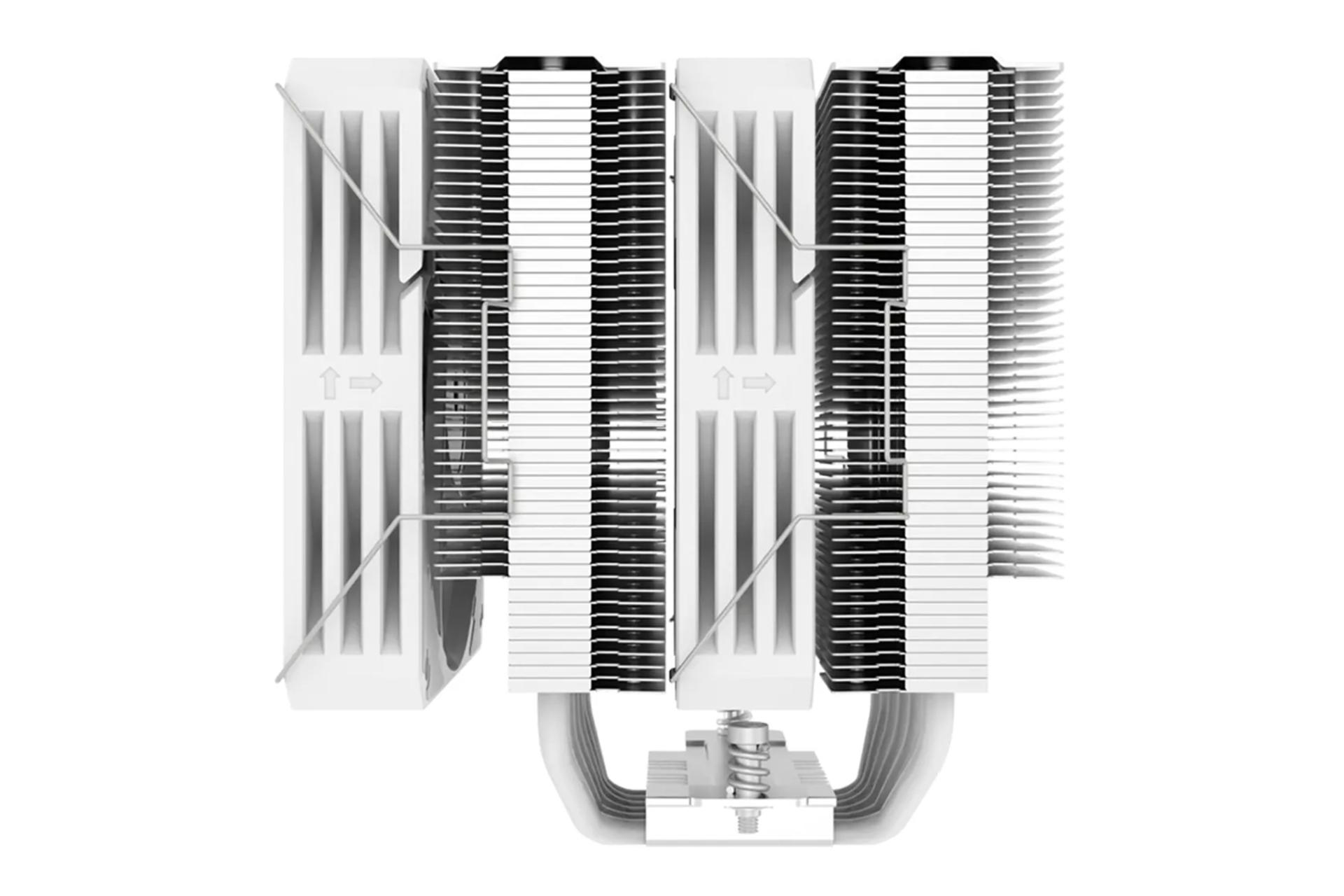 خنک کننده پردازنده گیم مکس Twin600 White نمای کنار