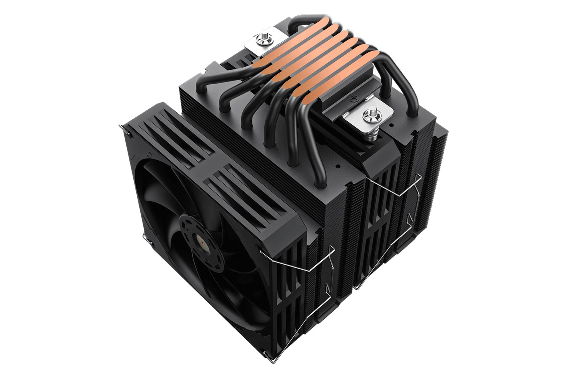 خنک کننده پردازنده گیم مکس Twin600 Black نمای پایین